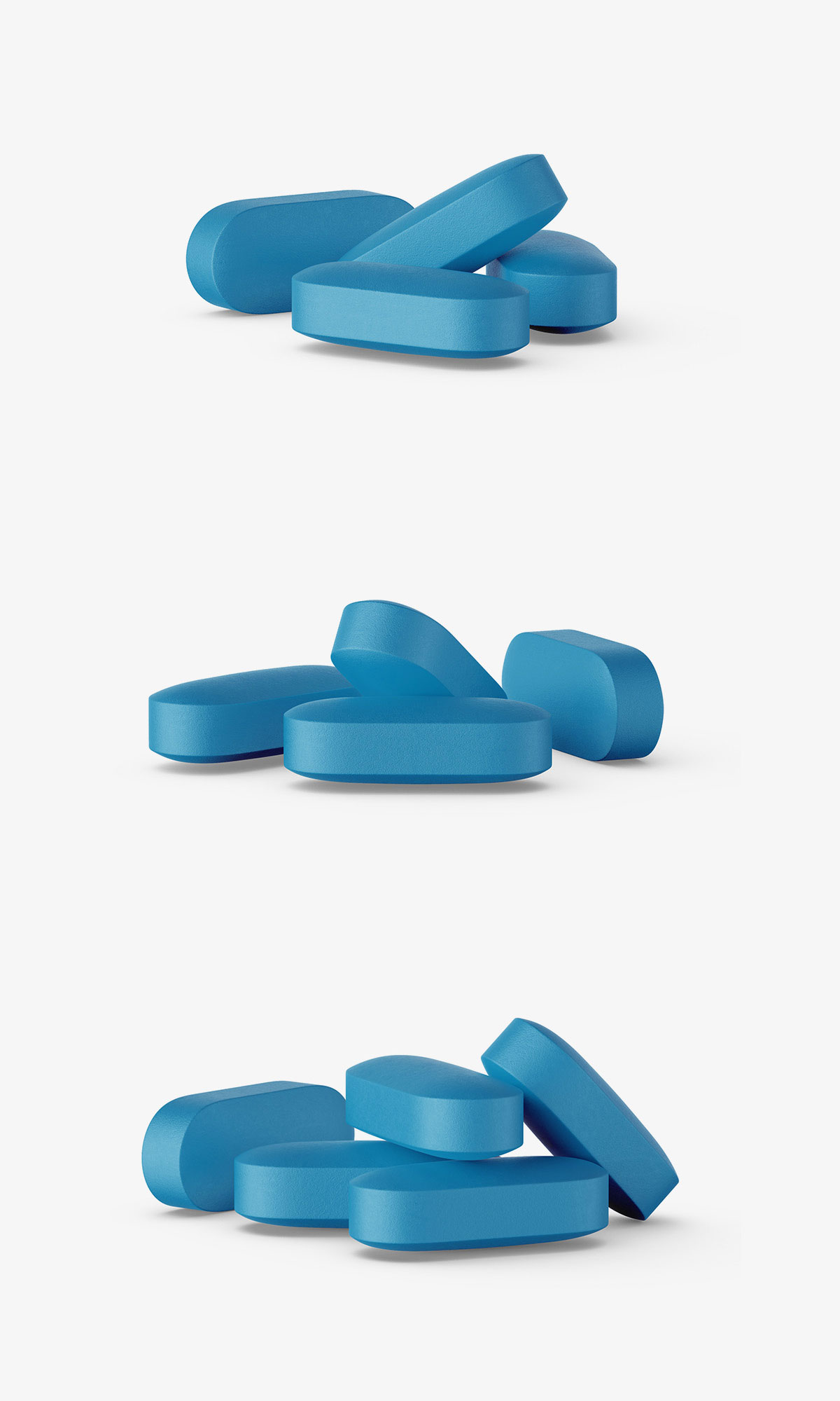 常规药片贴图模板PSD样机模型pills mockup