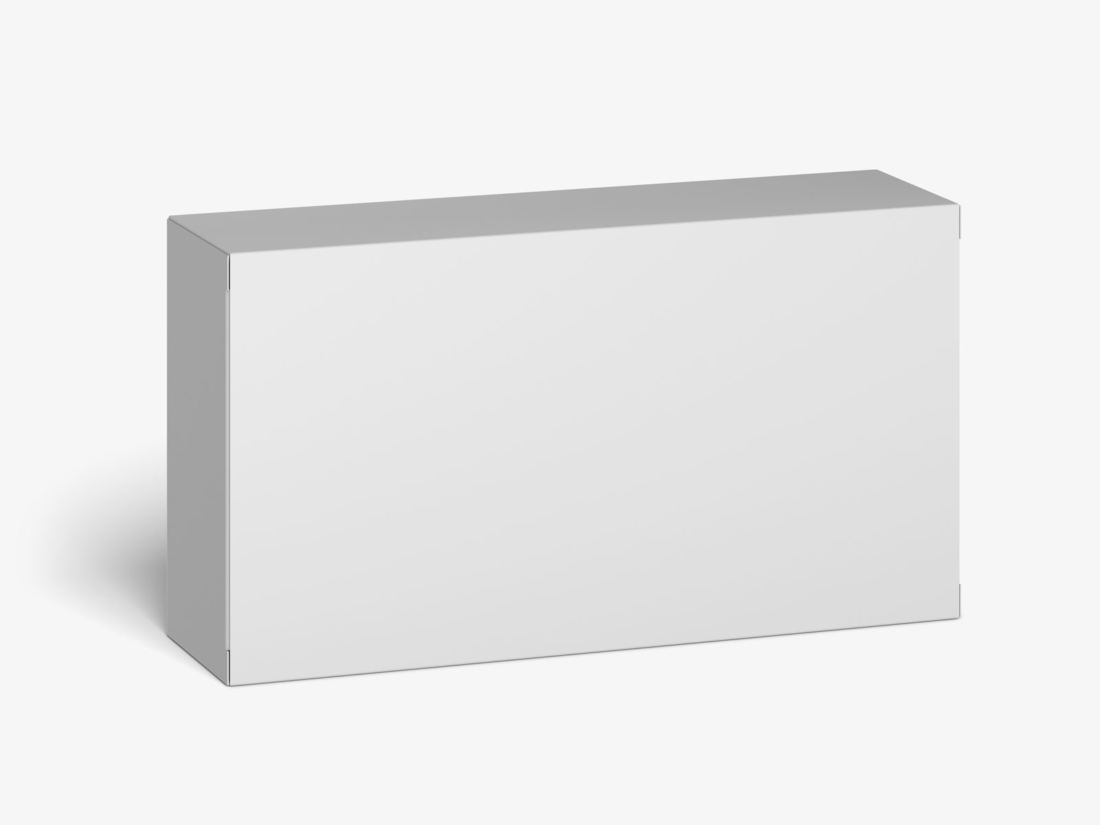长方形盒子包装设计贴图模板PSD样机模型110x60x30mm Box mockup