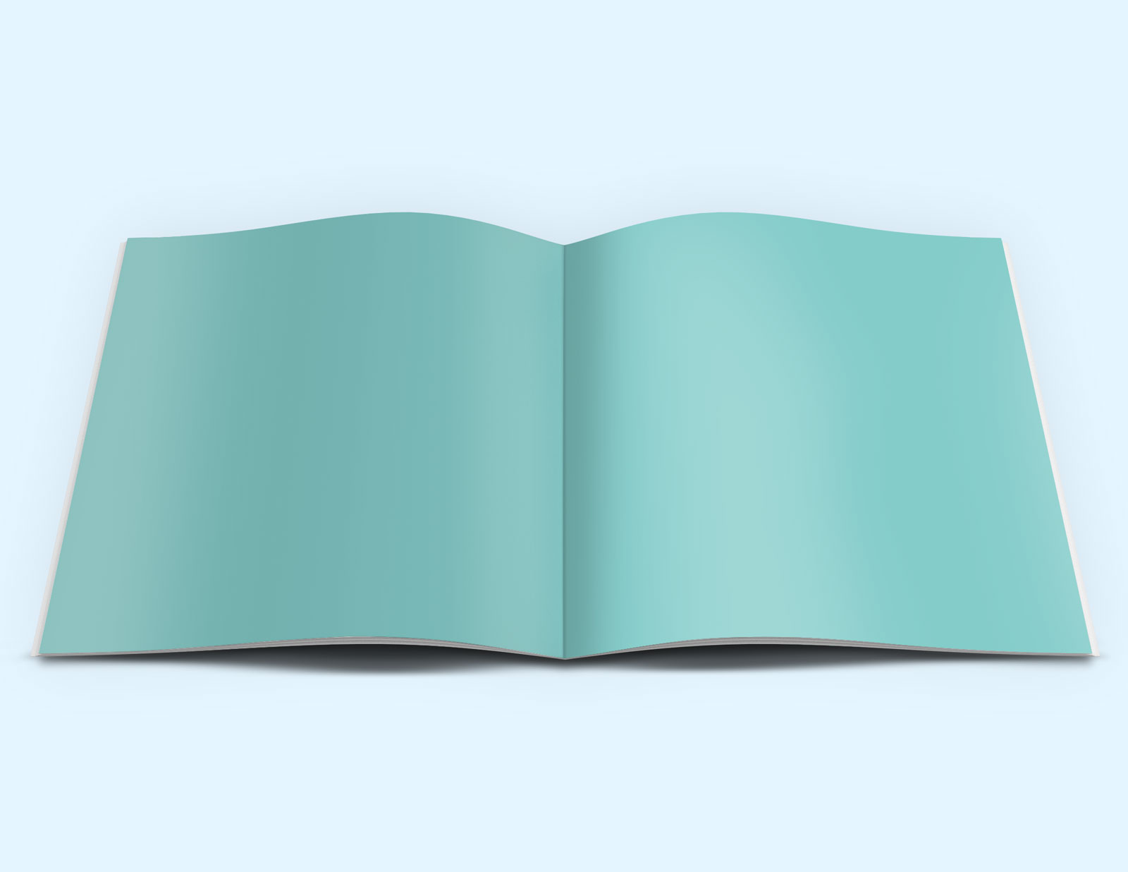 1×21cm软封面画册内页设计样机brochure