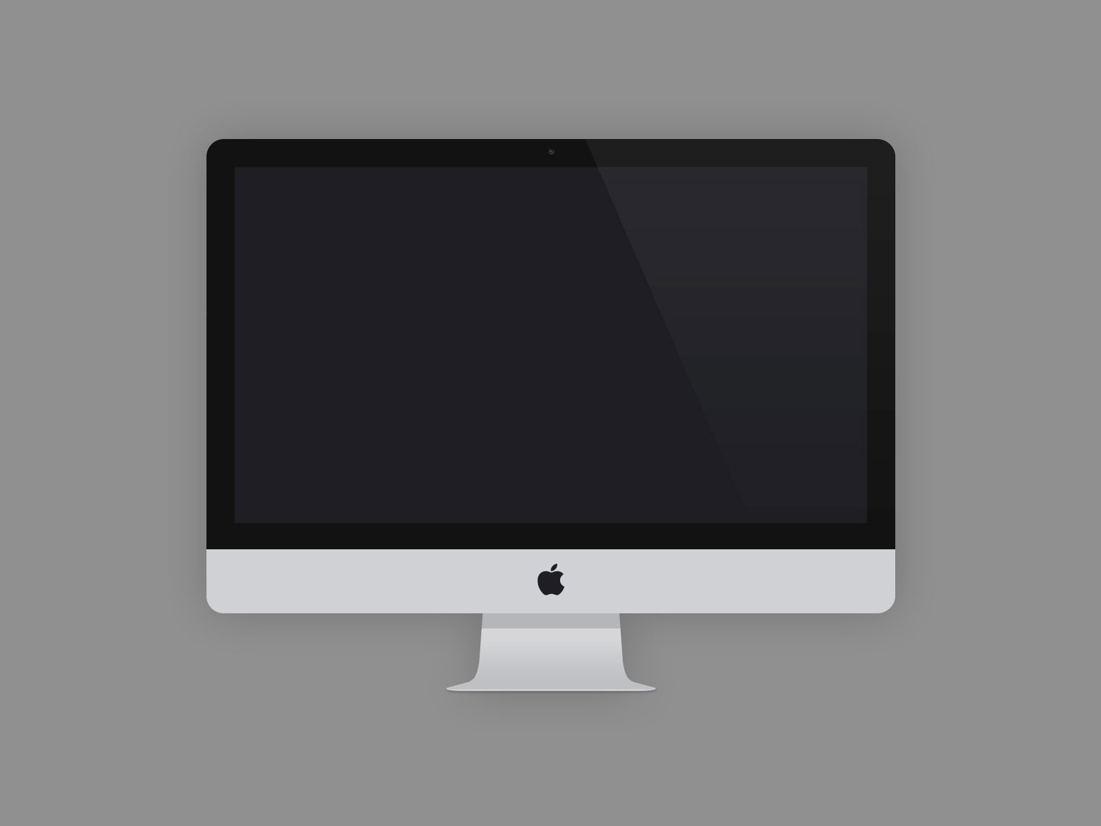 苹果电脑扁平化样机模板 .psd素材imac Mockup