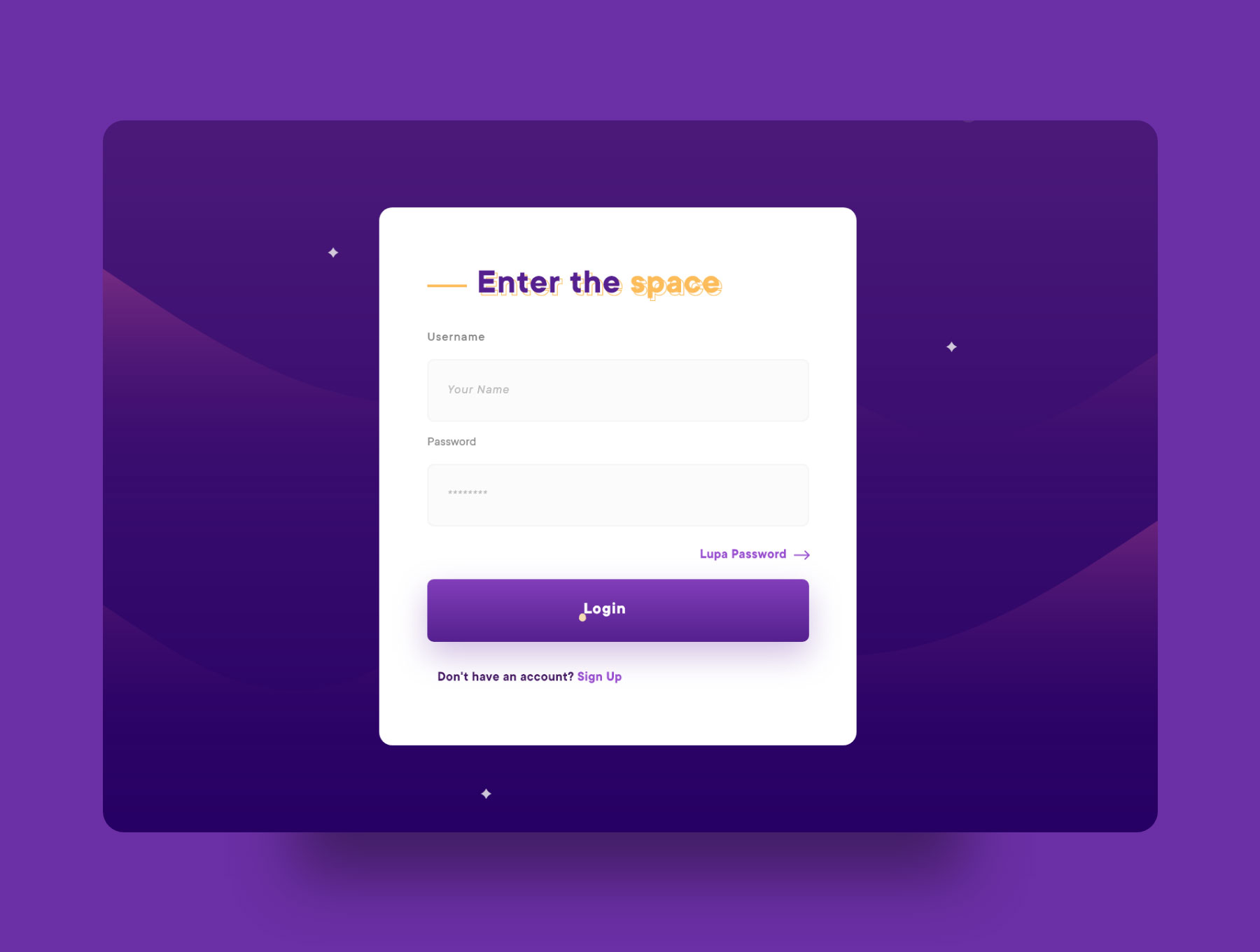 紫色简约大气WEB UI网页界面设计 .xd素材
