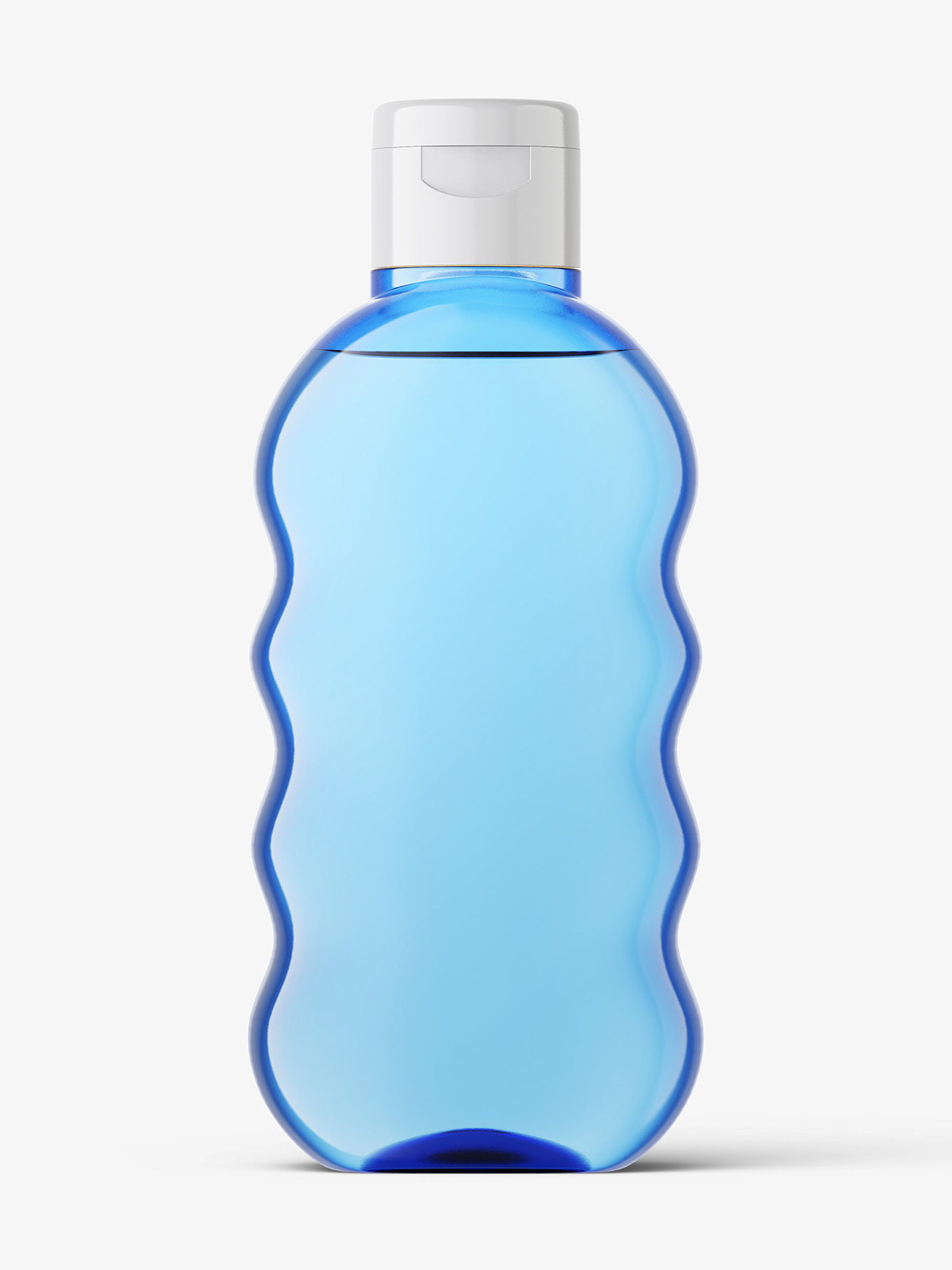 蓝色婴儿润肤油瓶PSD样机模型Bottle Mockup