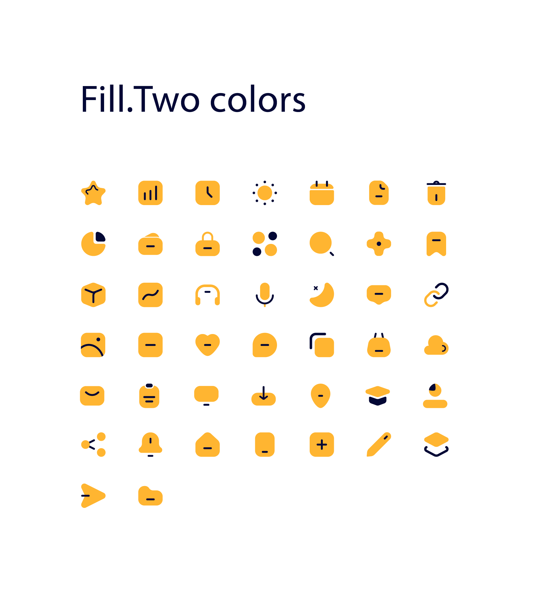 0+UI实用多色线性面性图标
