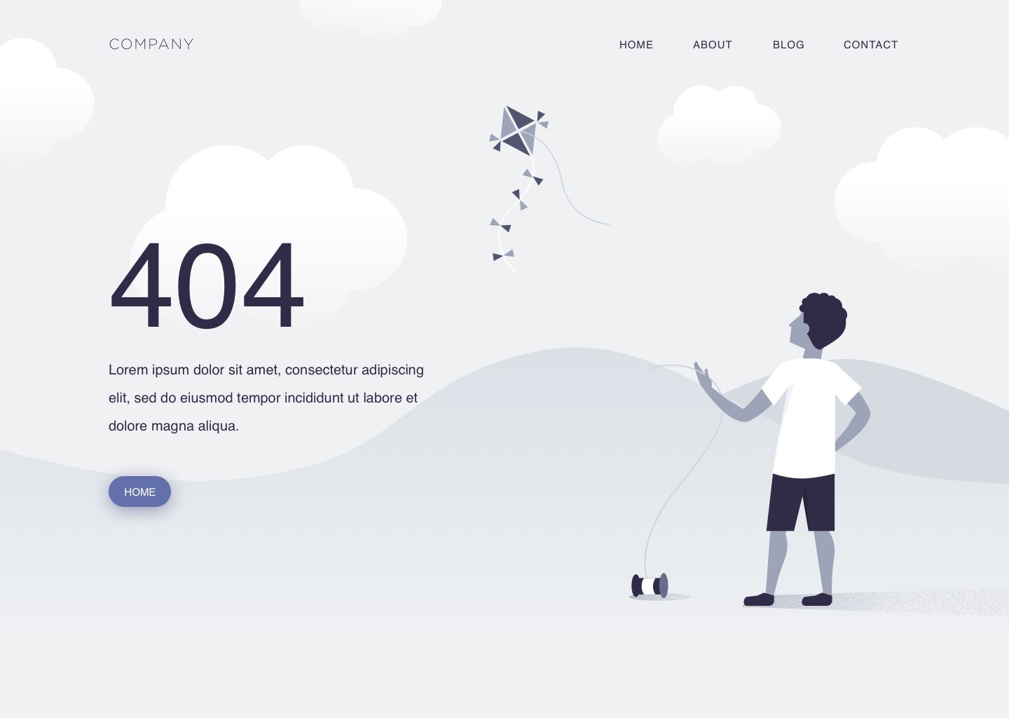 1个网页404页面UI界面设计