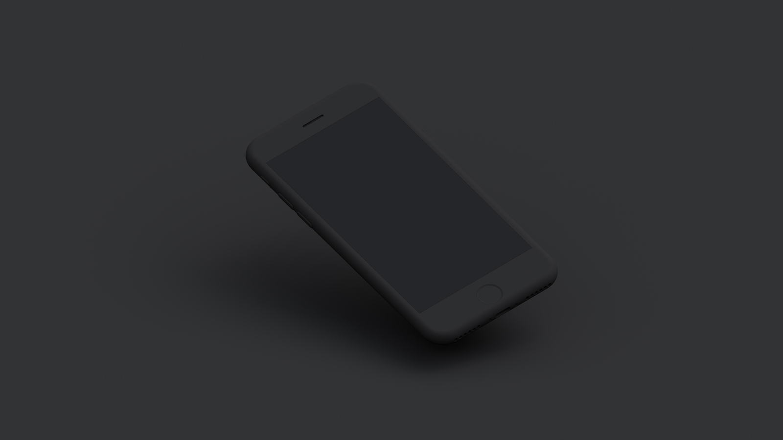 款黑色iphone样机模型mockup