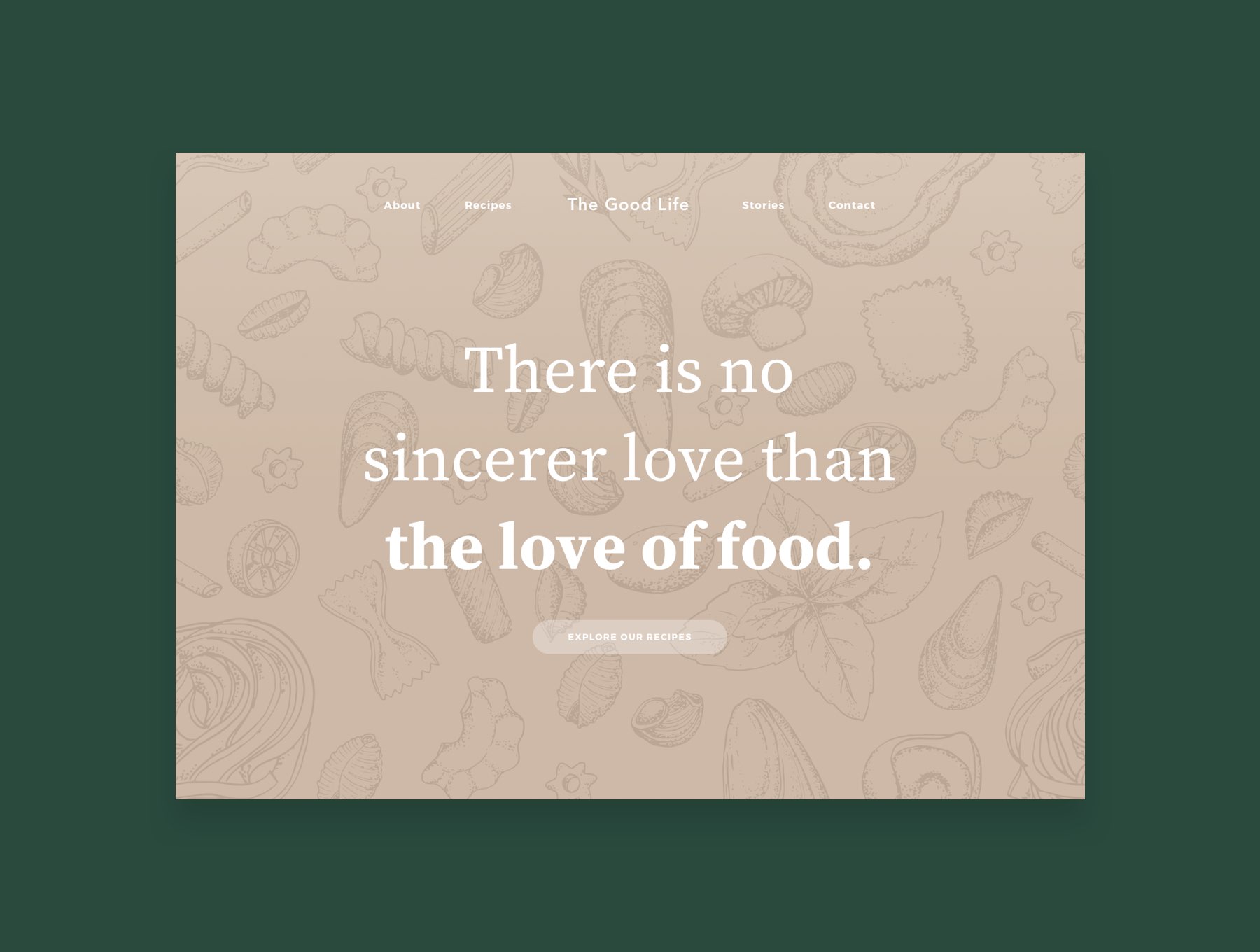 美食食谱博客WEB UI界面设计 .sketch素材