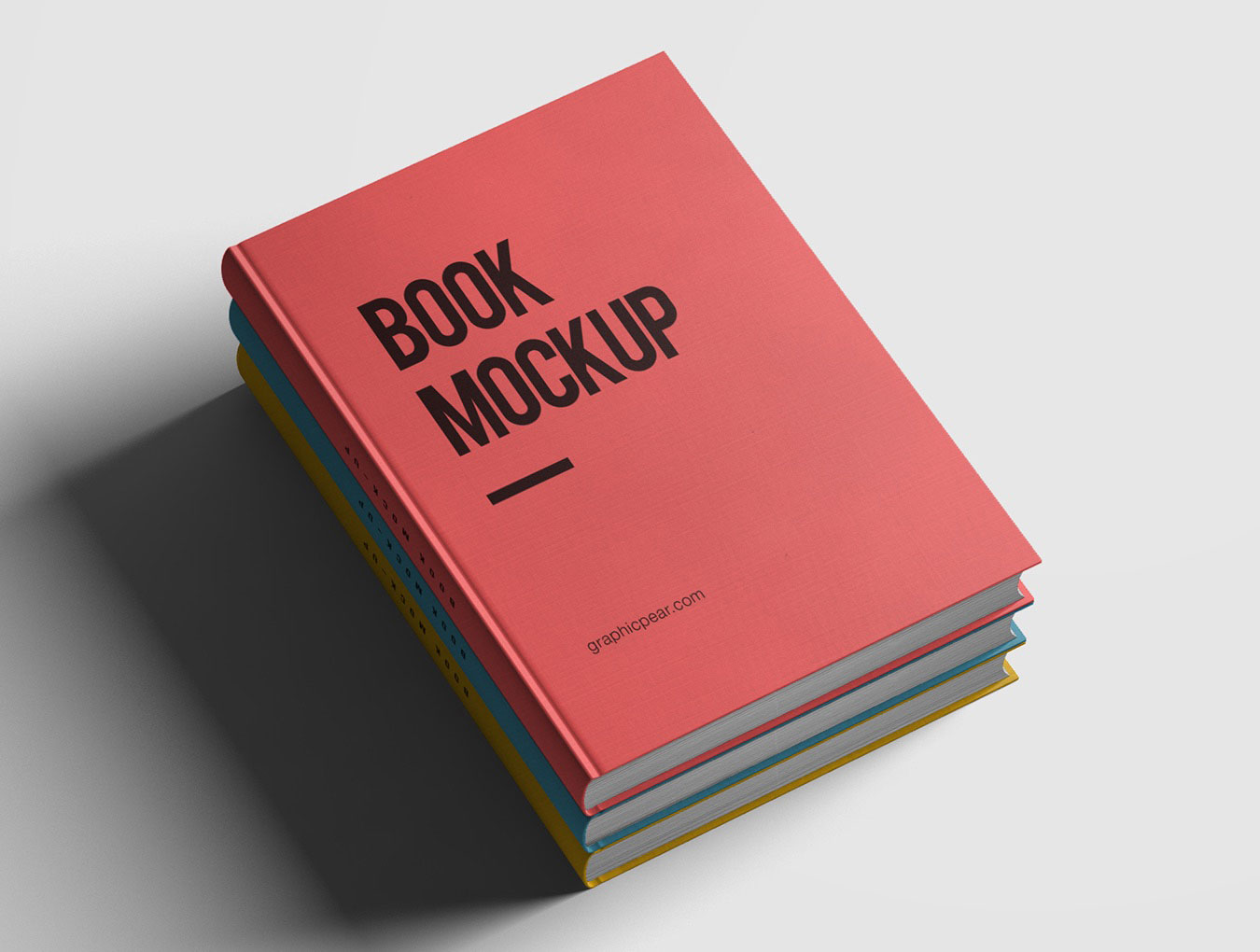 多角度硬装书籍设计封面内页展示贴图PSD样机模型book mockup