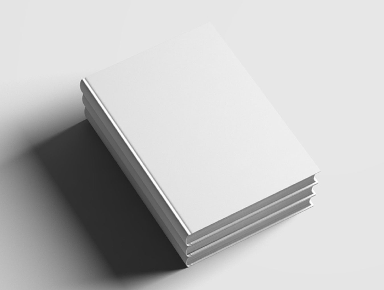 多角度硬装书籍设计封面内页展示贴图PSD样机模型book mockup
