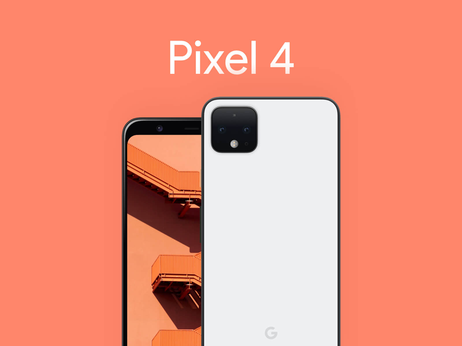 正反面Google Pixel 4谷歌手机样机模型 .sketch素材