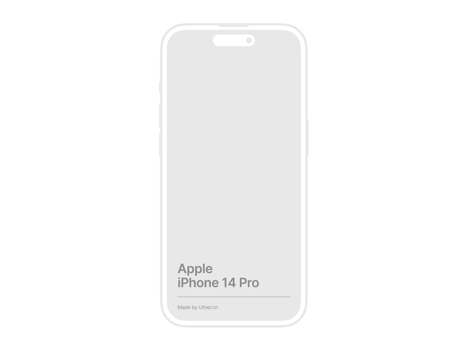 正面iPhone 14 Pro样机模型Mockup .fig素材
