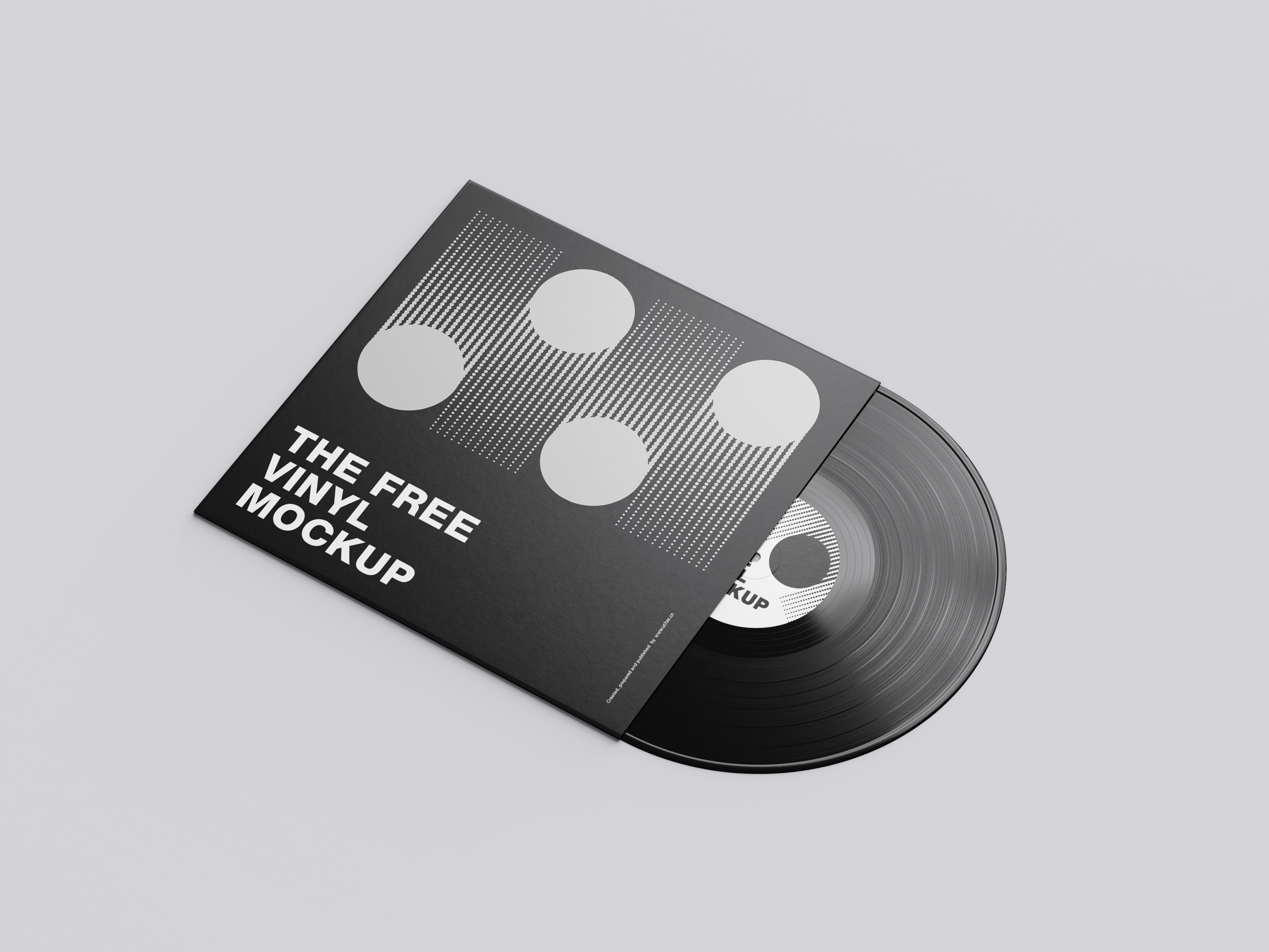高质量黑胶唱片样机模型vinyl mockup .psd素材