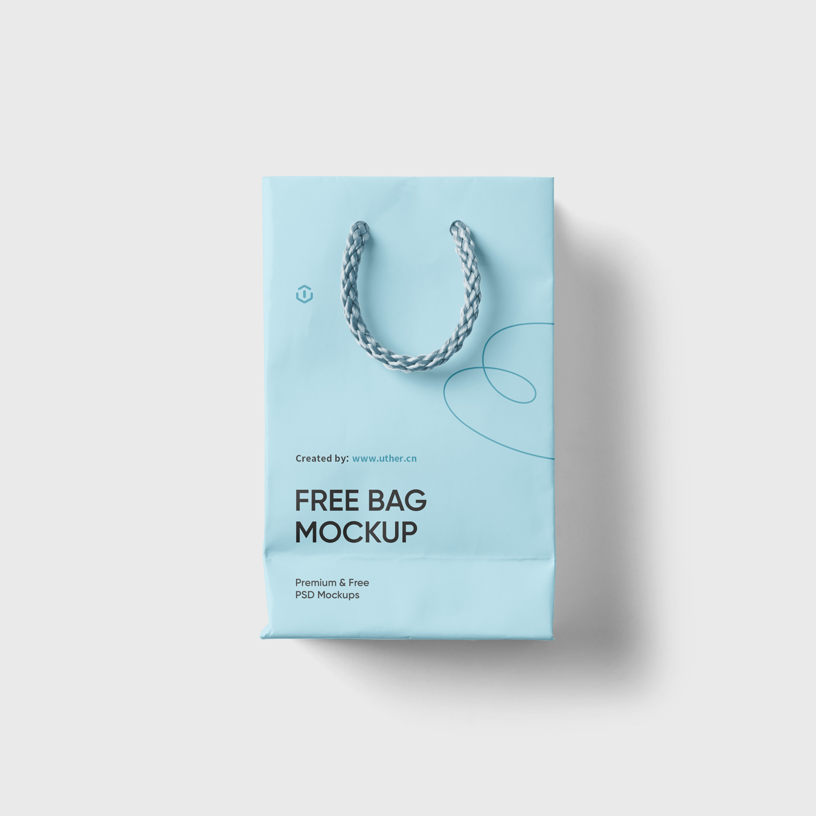 高质量礼品袋纸袋样机模型Gift Bag Mockup .psd素材