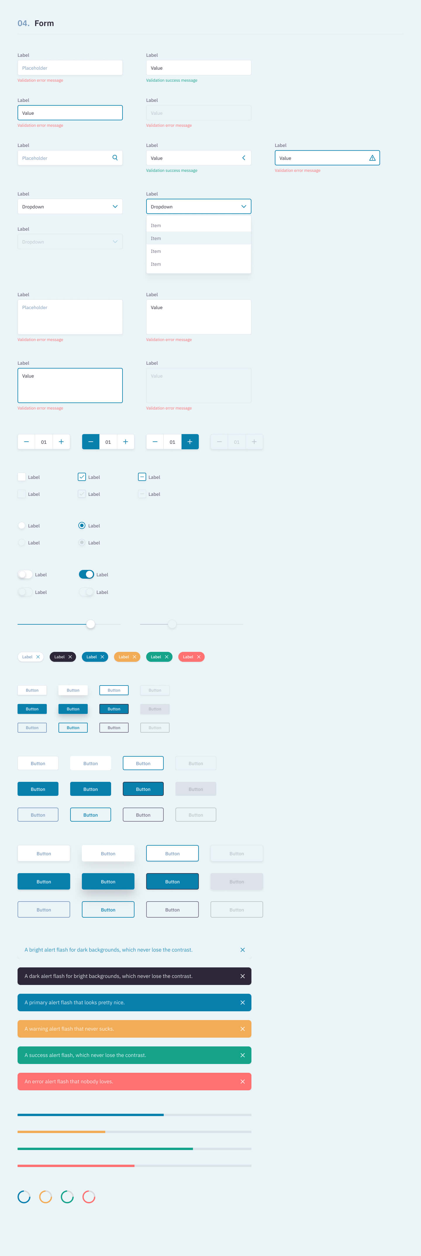 RevKit Design System设计系统UI工具包 UI Kit .fig素材