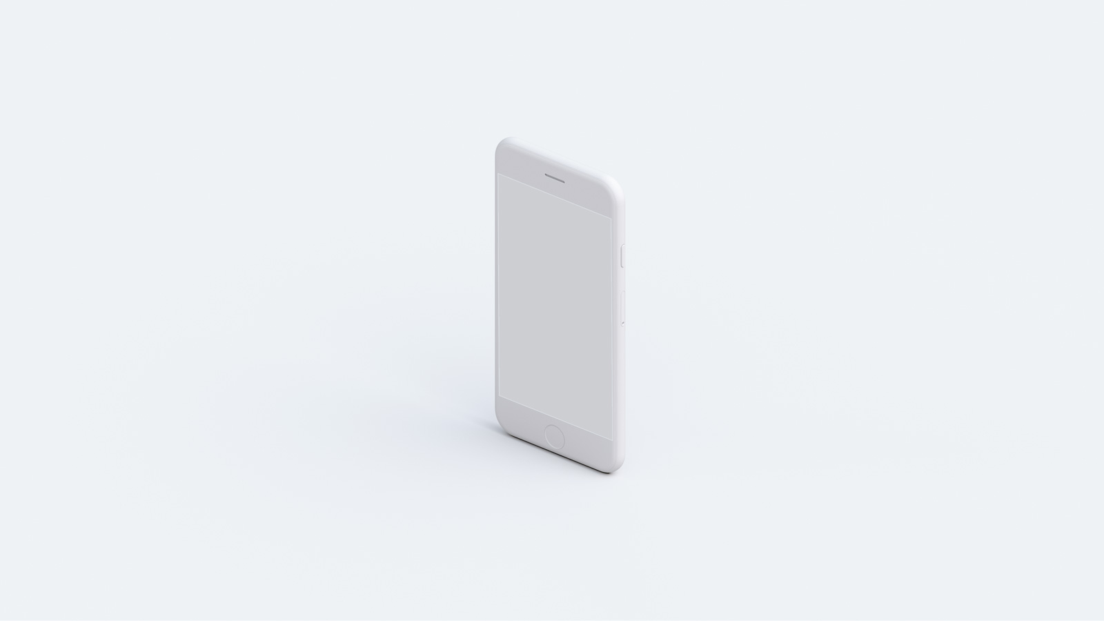 一套9个极简iphone白模样机模型iphone Mockup .psd素材