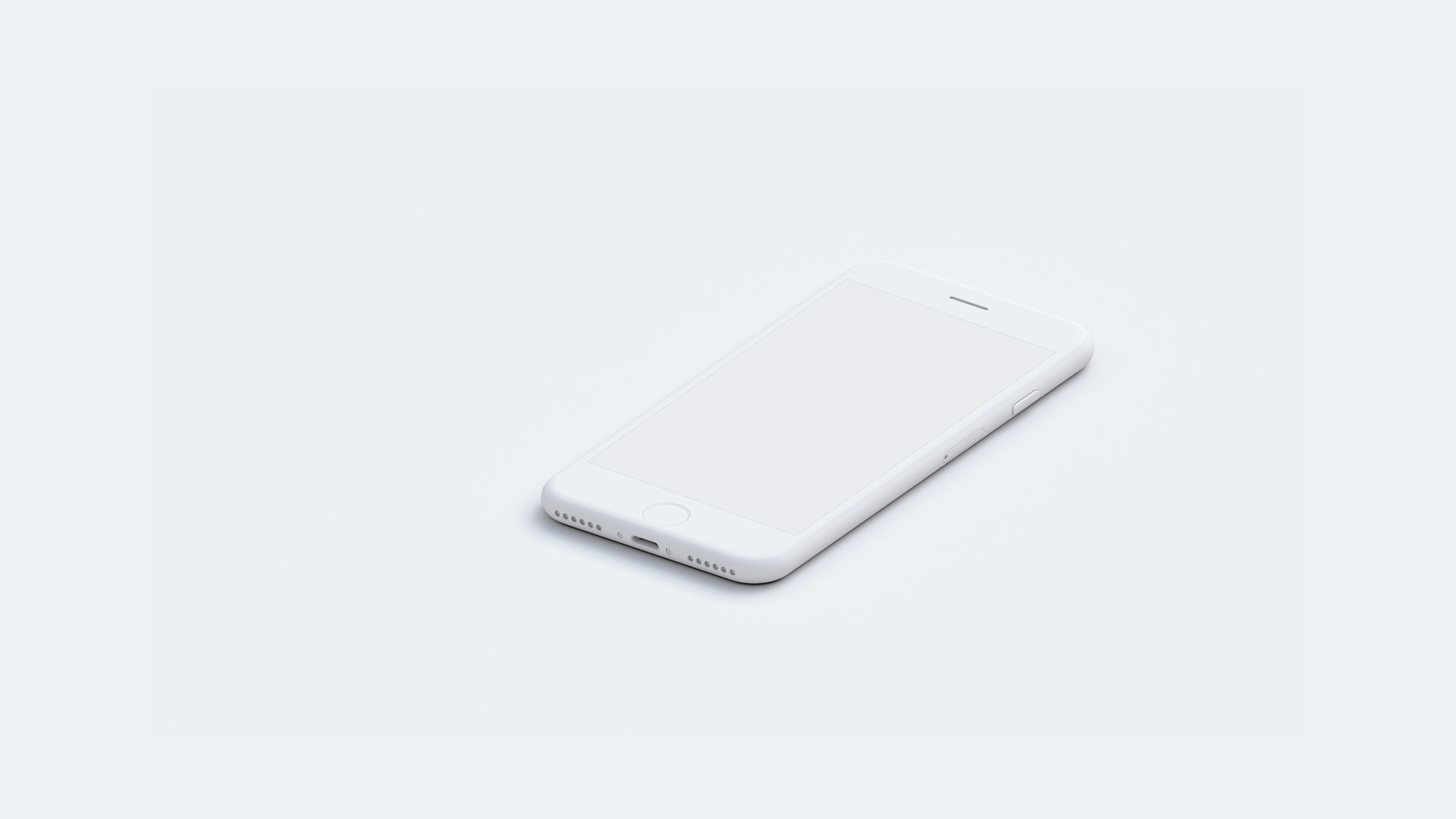一套9个极简iphone白模样机模型iphone Mockup .psd素材