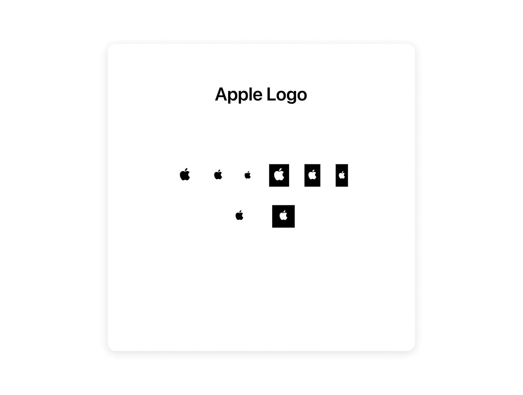 常用苹果Apple矢量logo图标徽章 .fig素材