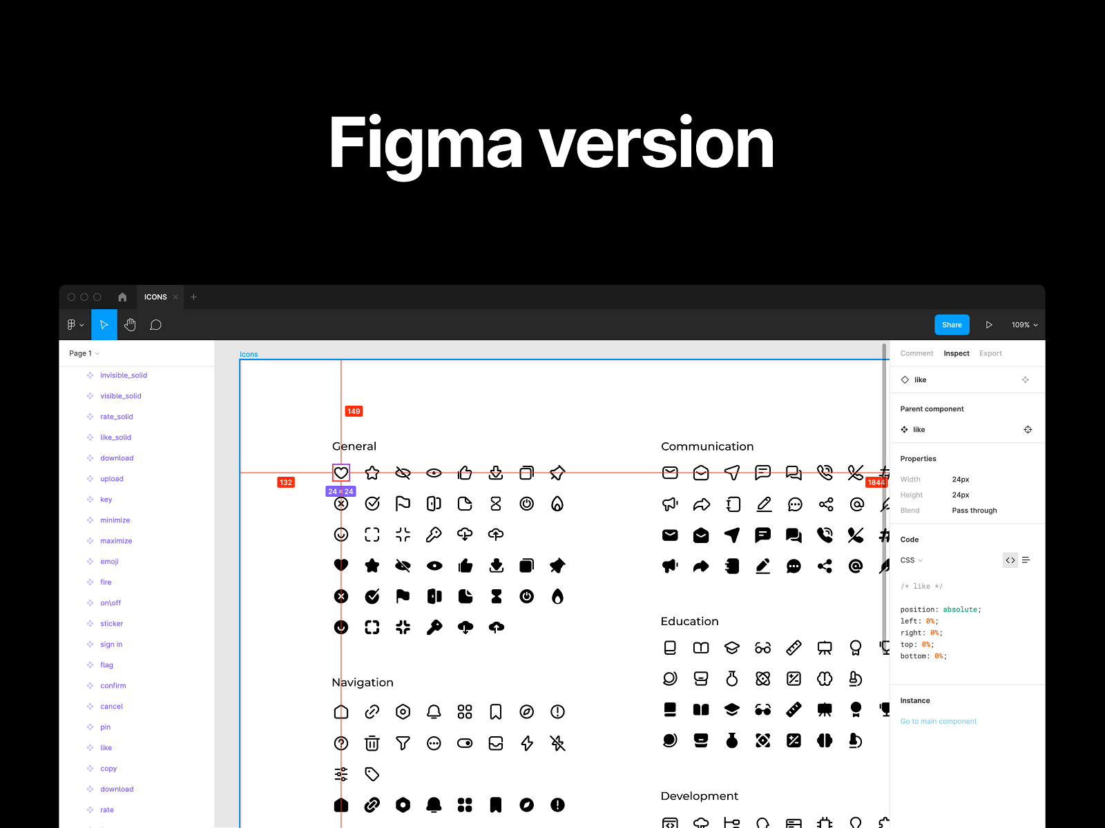 一组500个线性面性图标icon .fig素材