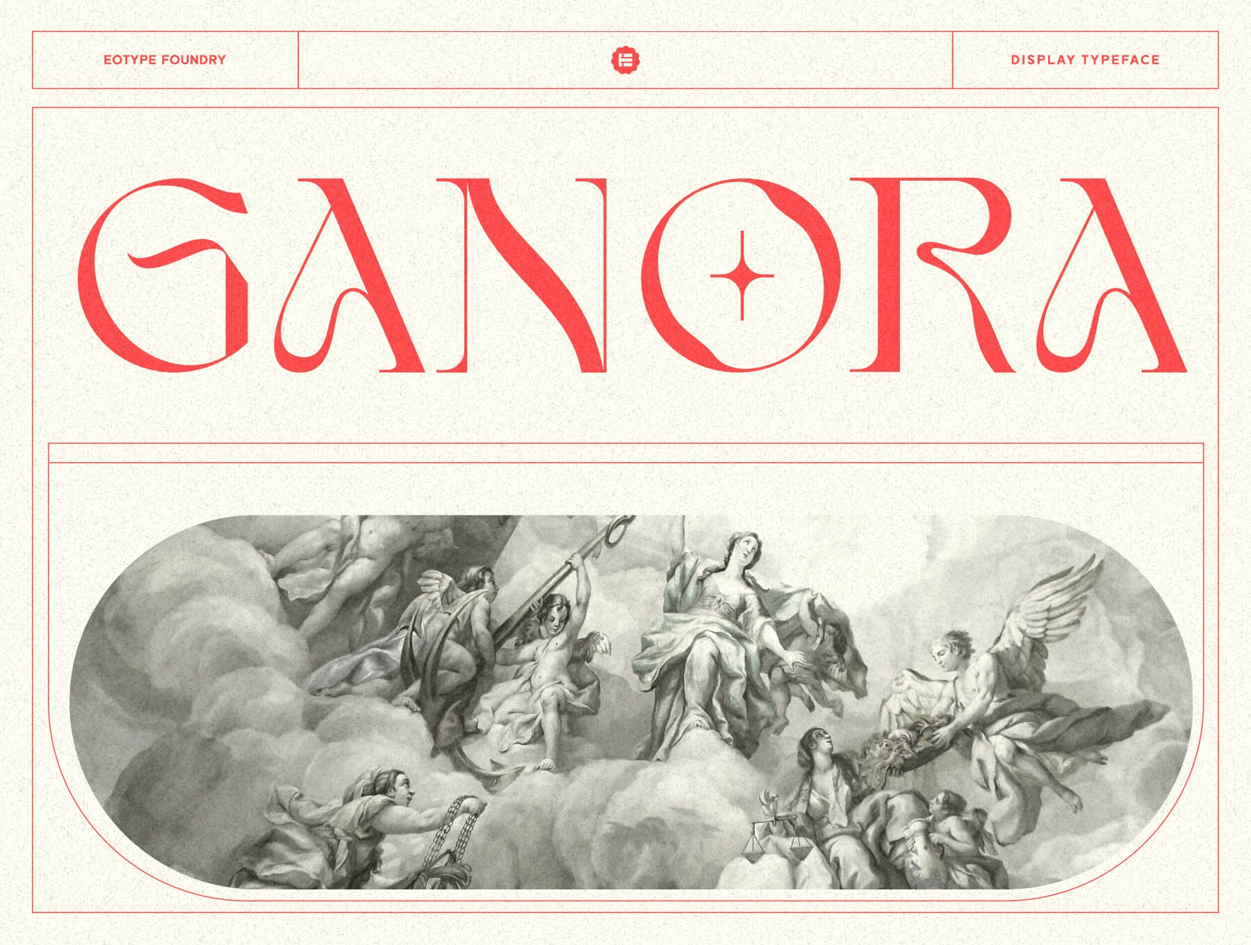 美观大方的半衬线装饰字体：Ganora