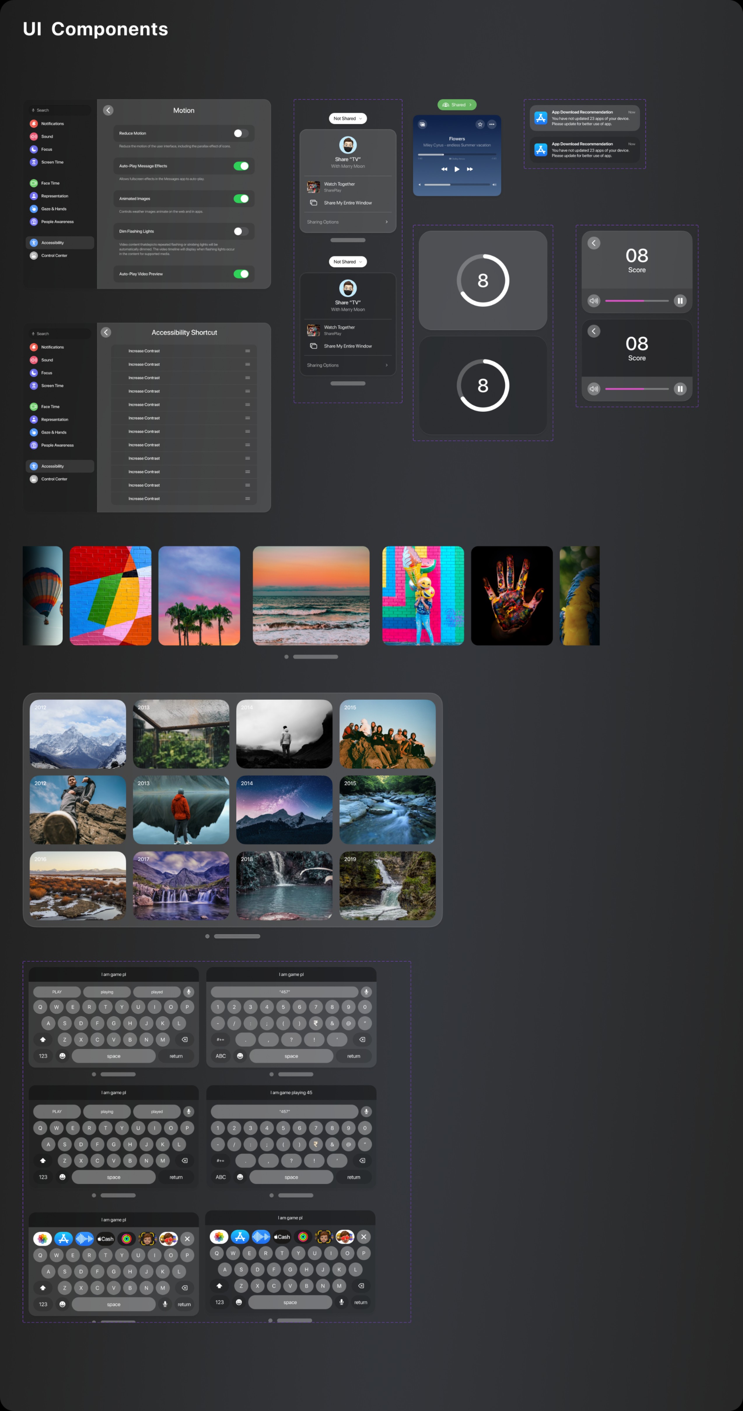 Apple visionOS UI Kit UI组件工具包 .fig素材