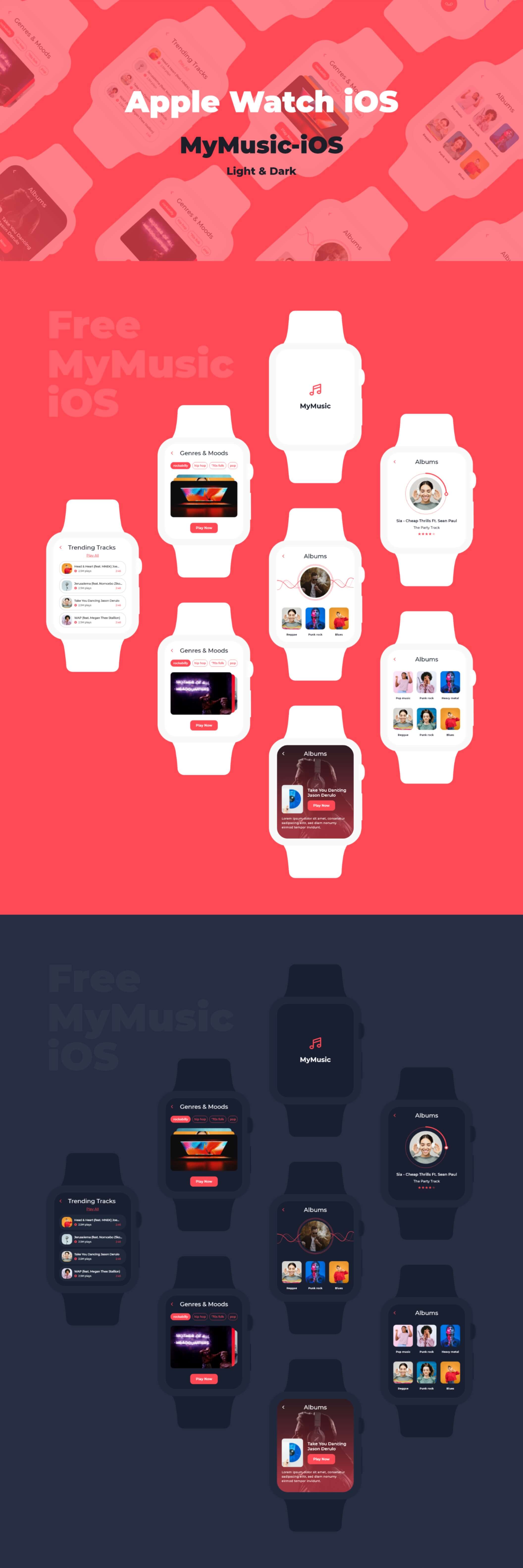Apple Watch iOS UI界面设计 .xd素材
