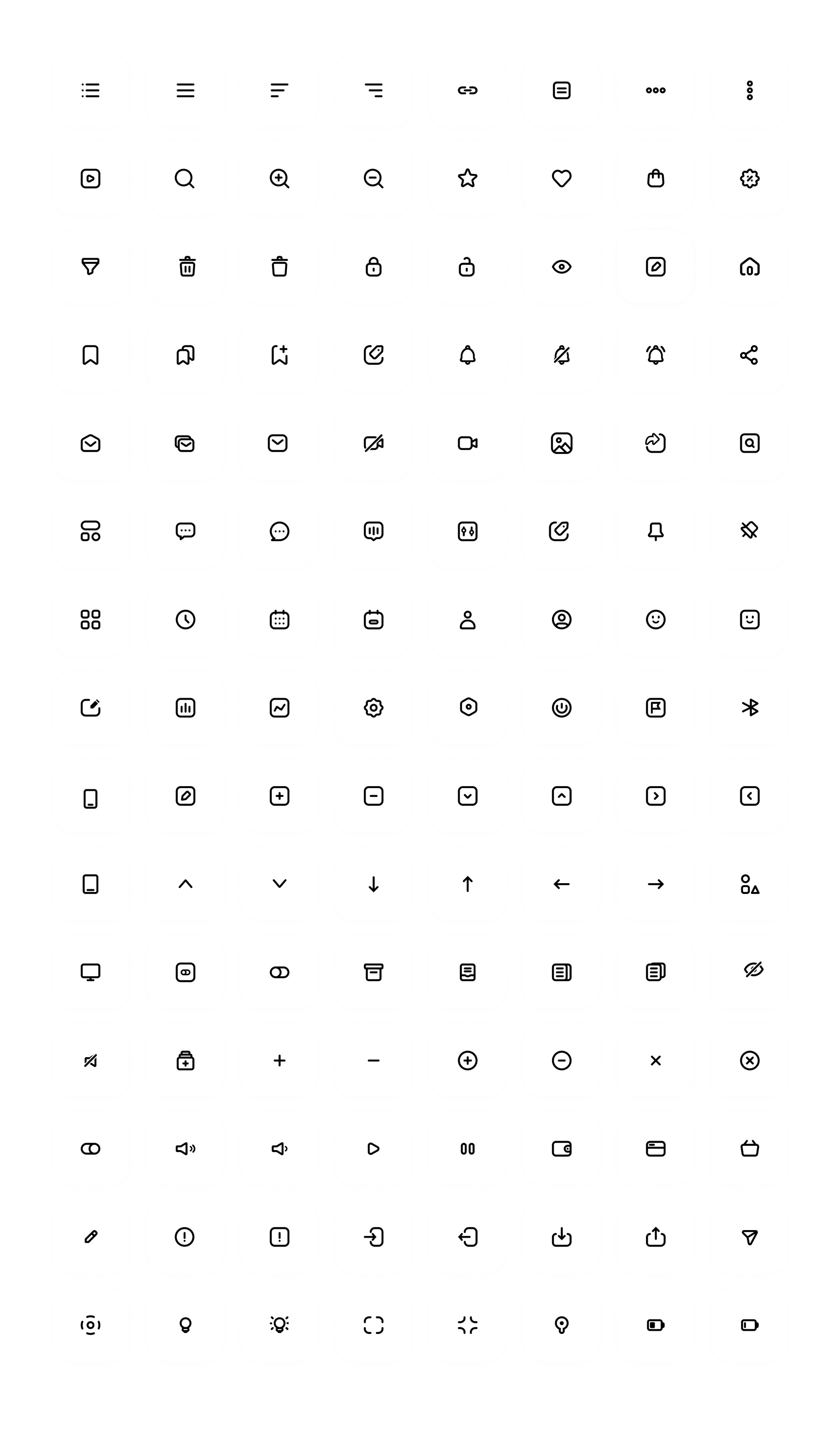 一套120个常用线性图标icon .svg .fig素材