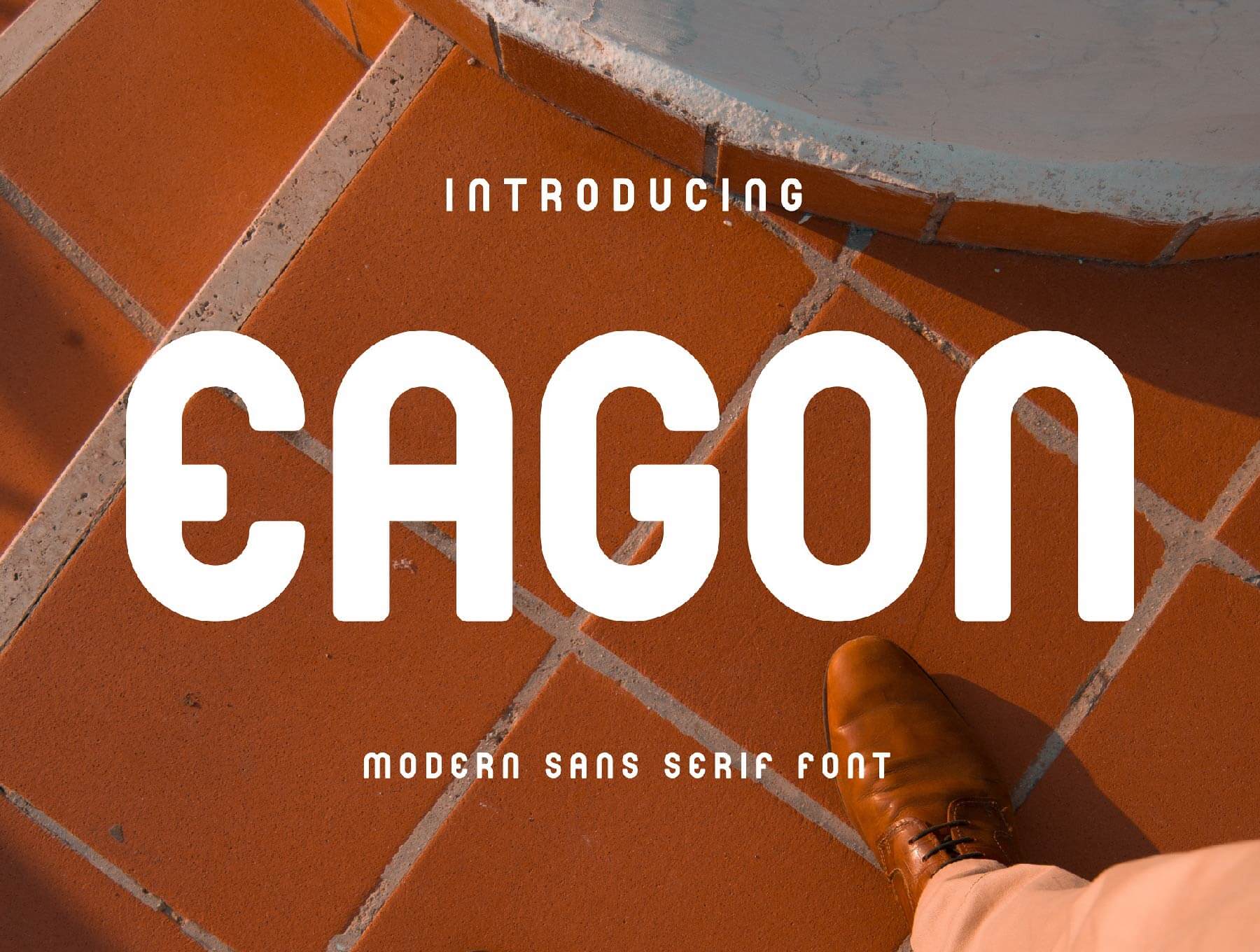 现代圆润无衬线英文字体：Eagon