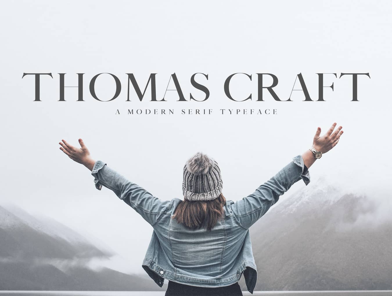 优雅时尚品牌风衬线英文字体：Thomas Craft