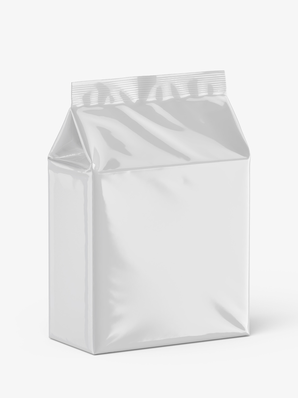 带高光效果的塑料食品包装样机模型Bag Mockup .psd素材