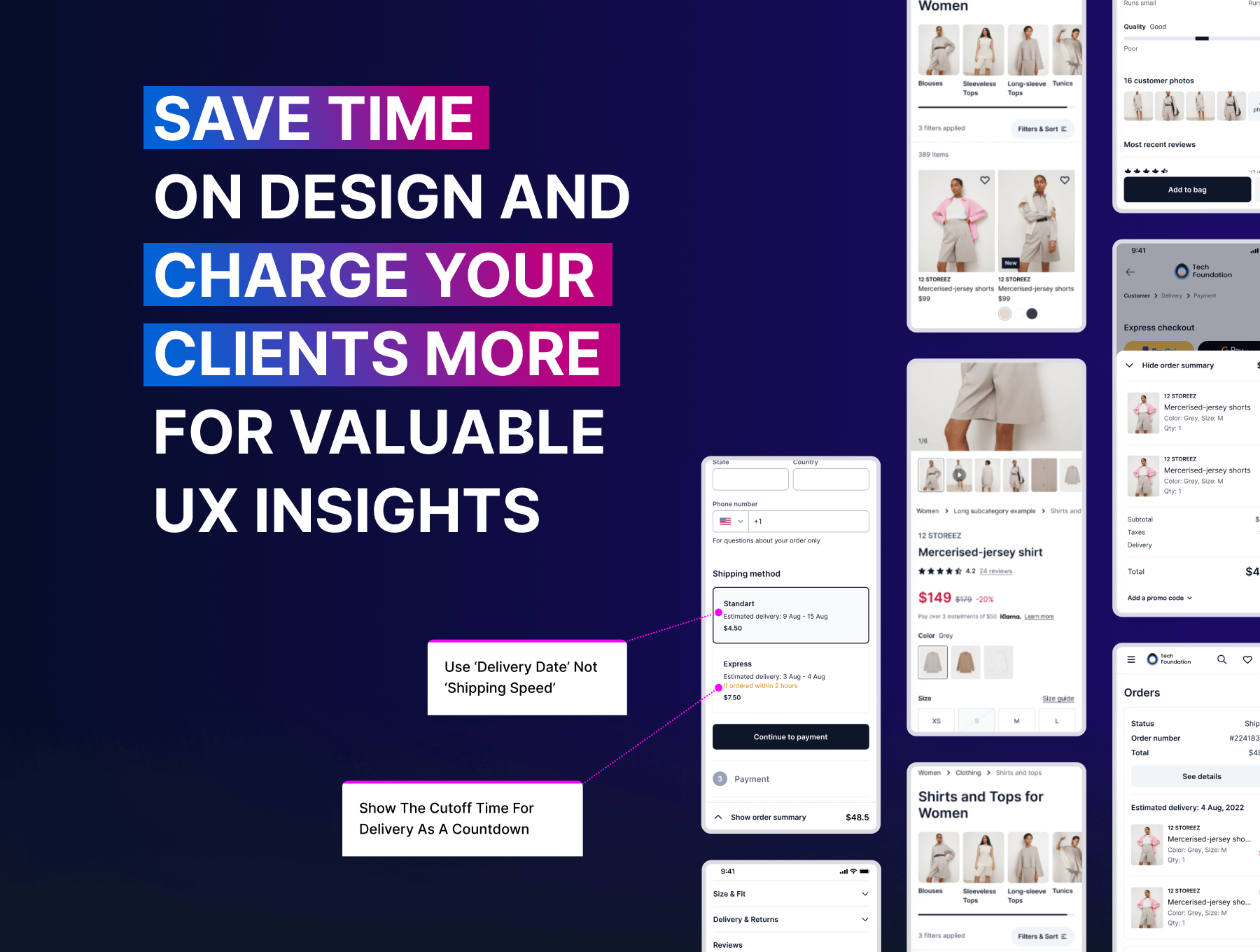 简约大气响应式时尚服饰电商网站设计WEB UI界面设计 .fig素材