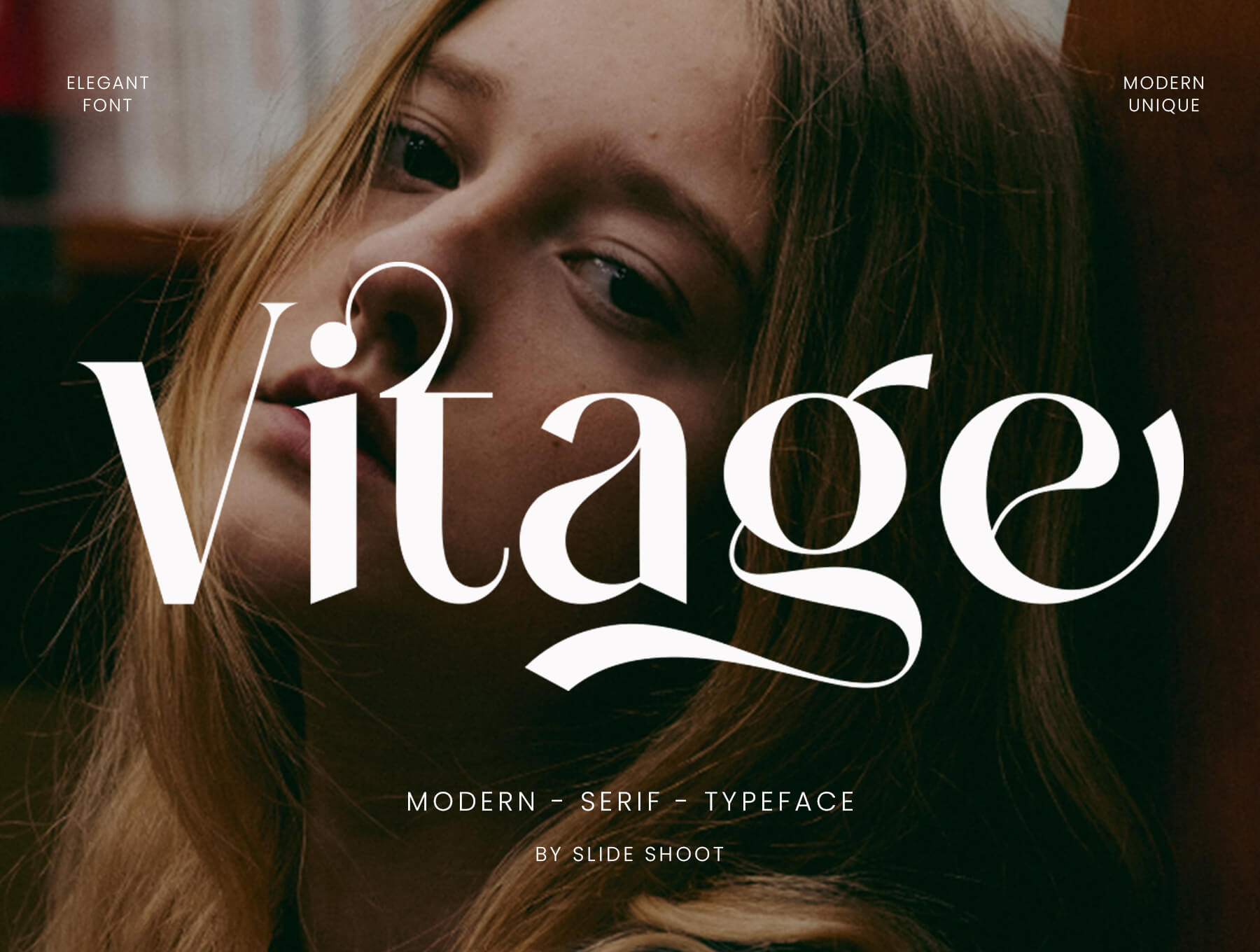 时尚优雅英文衬线字体：Vitage Serif