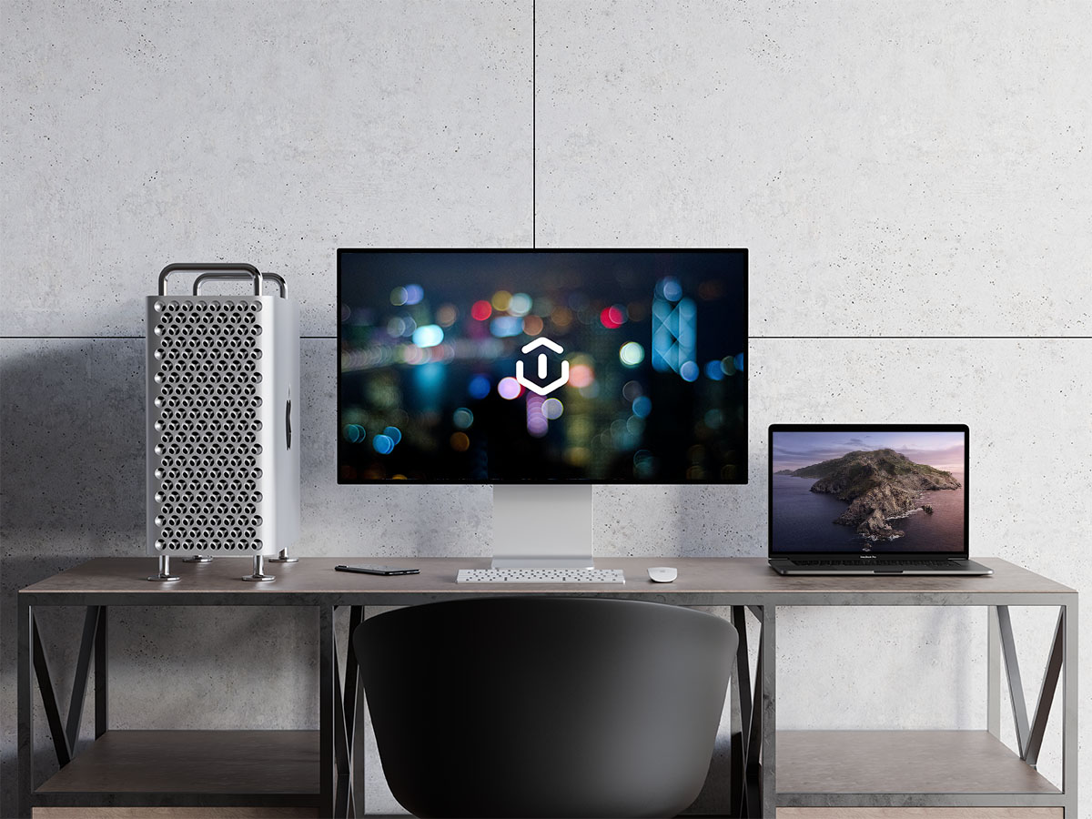 2019版iMac与Macbook Pro电脑PSD贴图模板