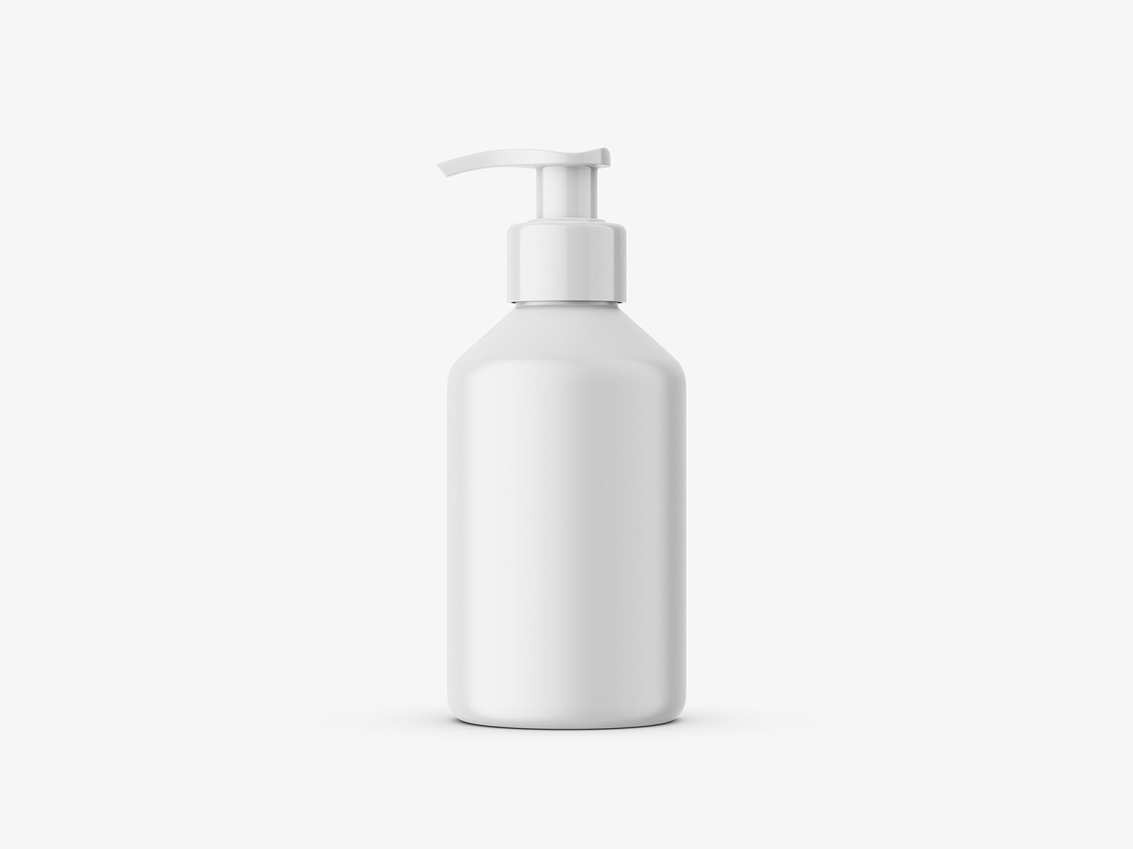 常规通用按压式塑料瓶洗发水瓶沐浴露瓶贴图模板PSD样机模型Bottle Mockup