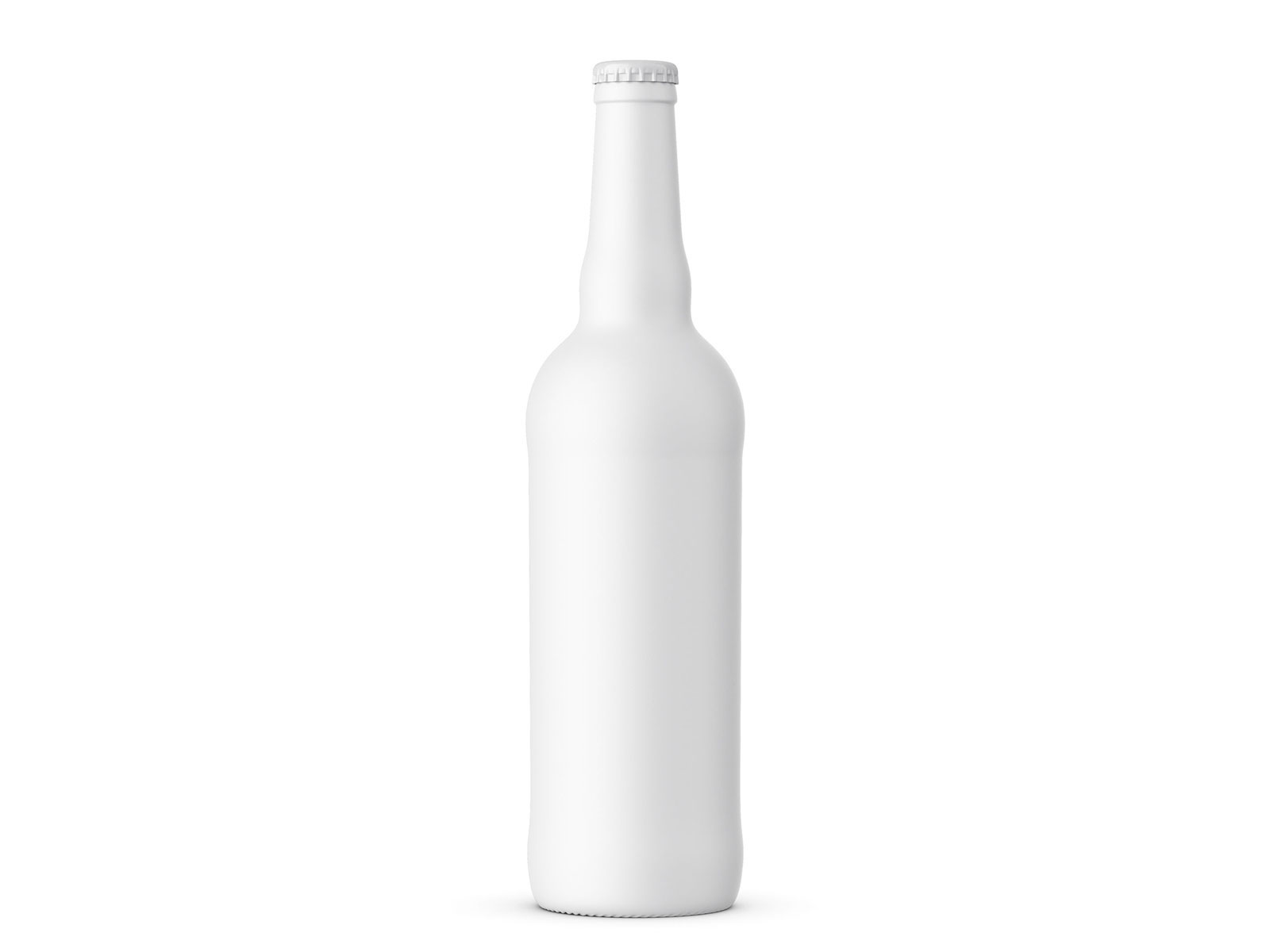 高级精致酒瓶包装设计贴图模板PSD样机模型Beer Bottle Mockup