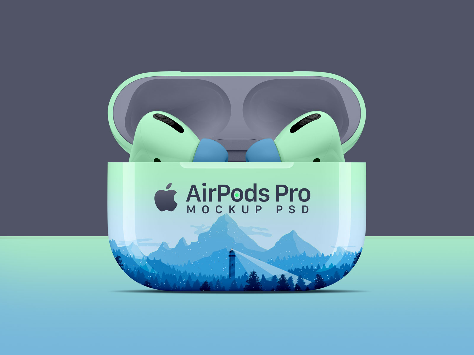 时尚精美AirPods Pro PSD样机模型AirPods Pro Mockup