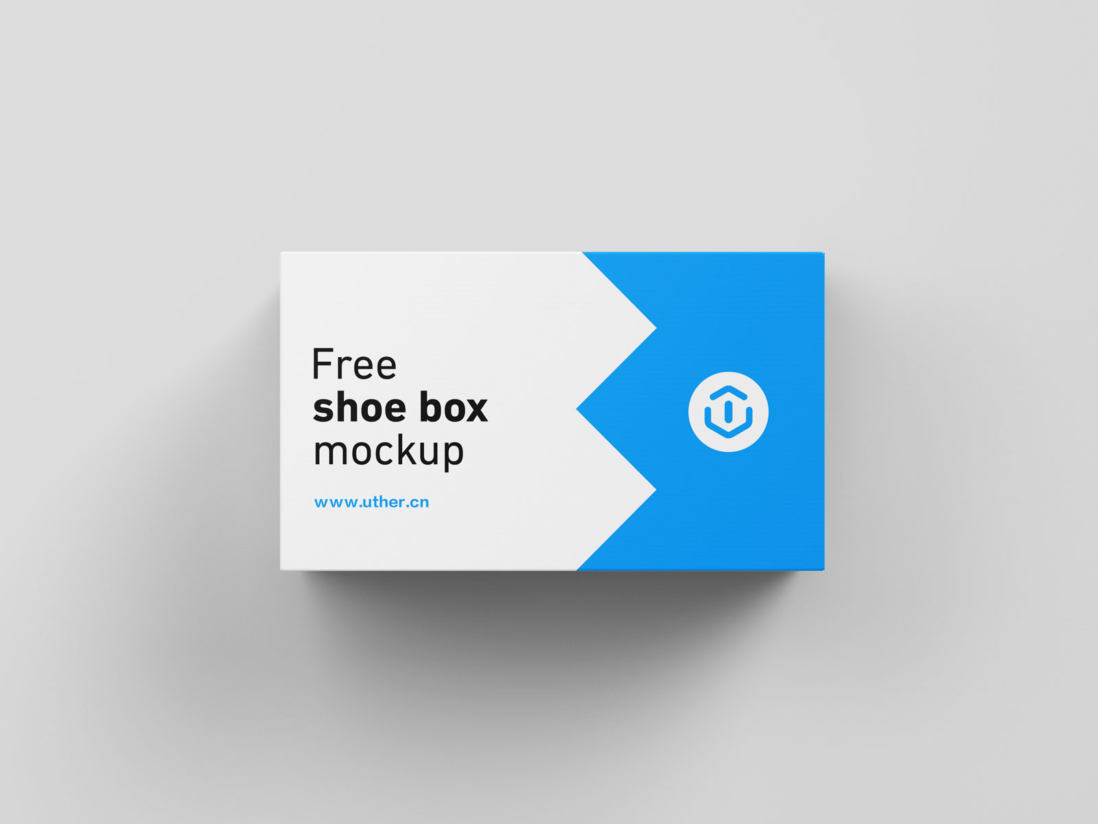 长方形鞋盒设计包装模型PSD样机素材 Shoe box mockup
