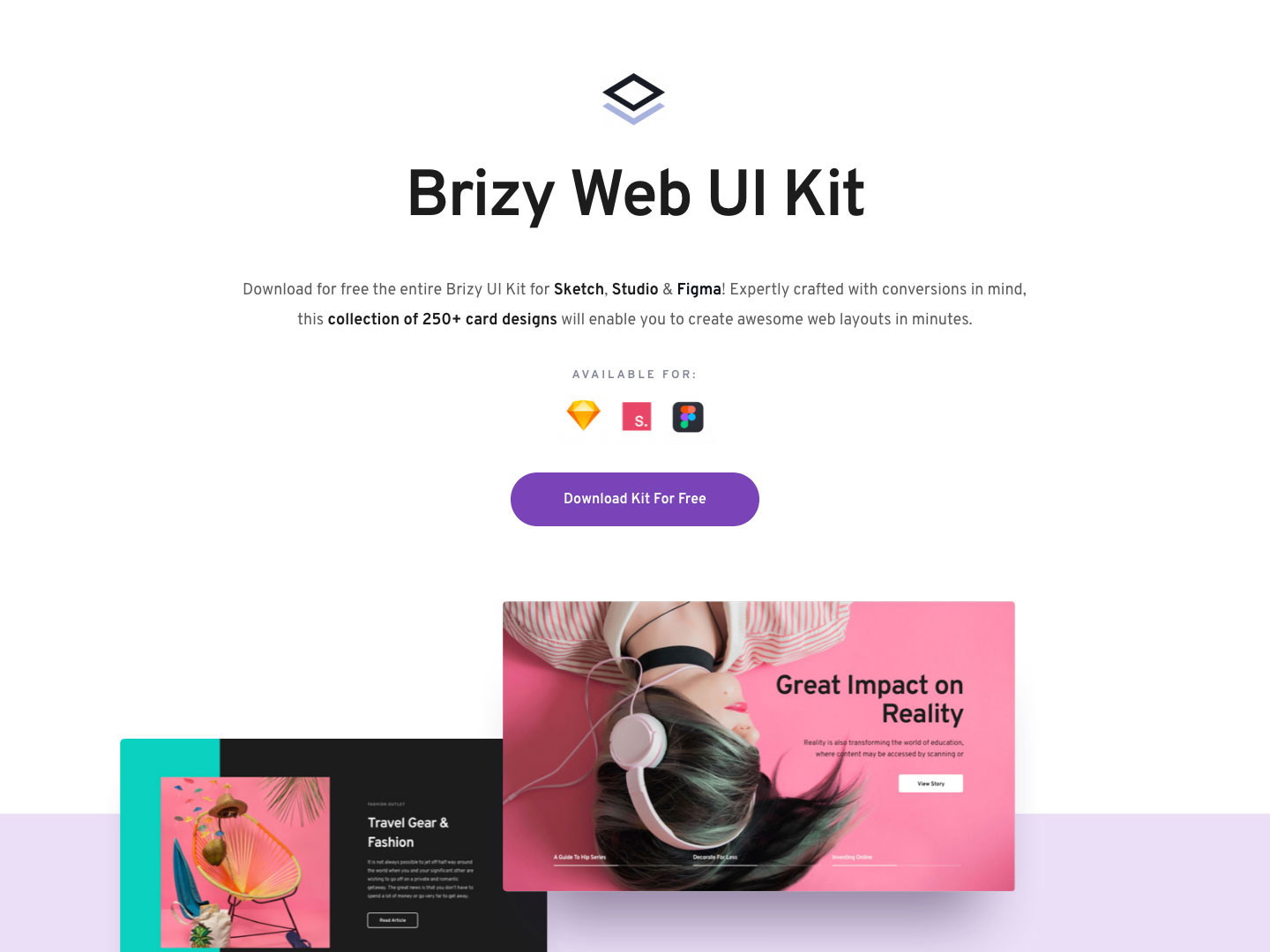 Brizy多套Web UI Kit