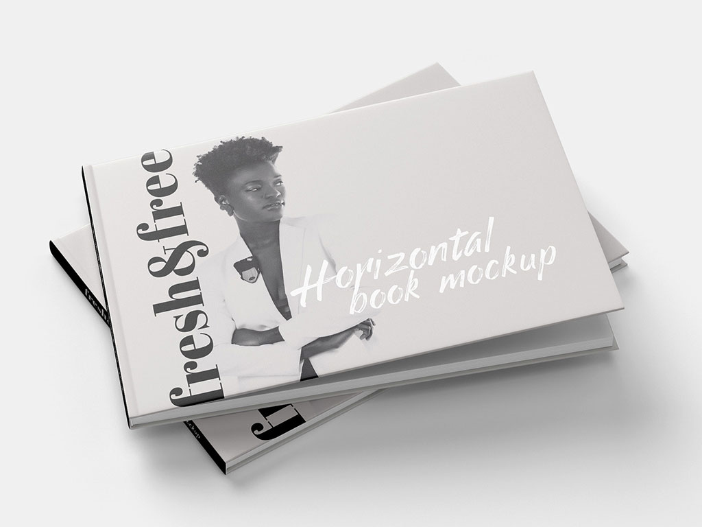 高端设计感摄影集书籍封面模型PSD贴图模板book mockup