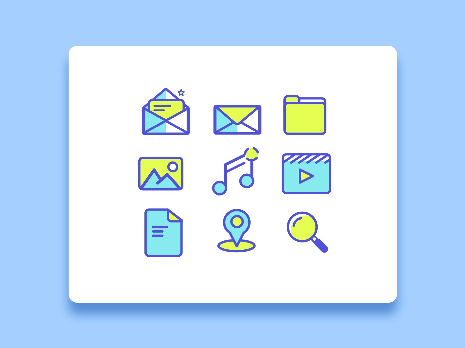 简约线性图标icon .sketch素材