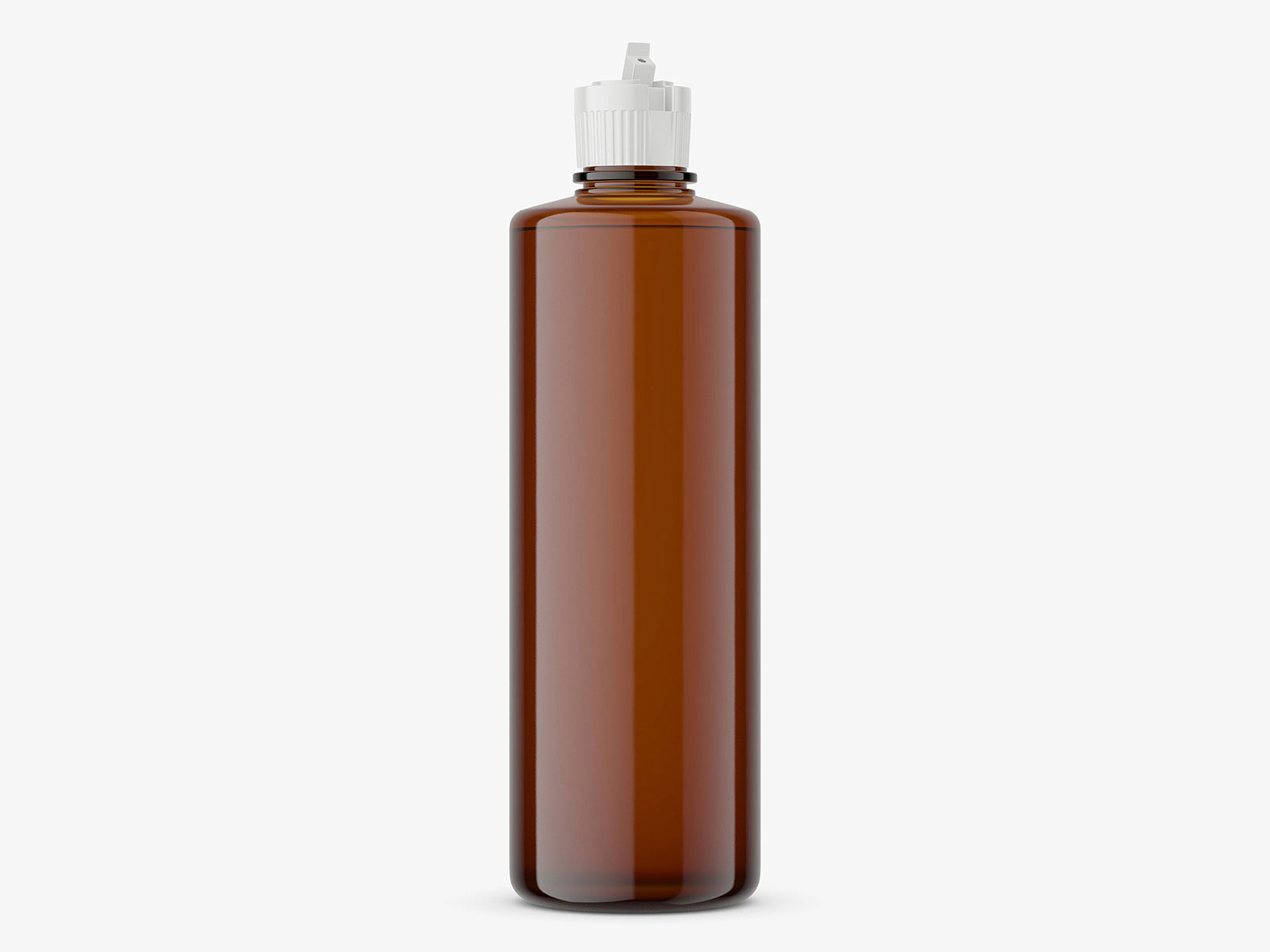 常规通用圆形气压式塑料瓶贴图模板PSD样机模型Bottle Mockup