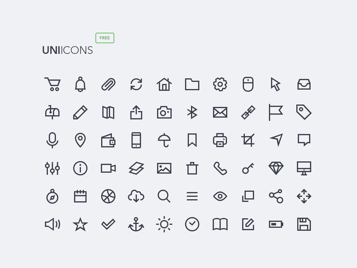 100个线性图标icon .psd素材