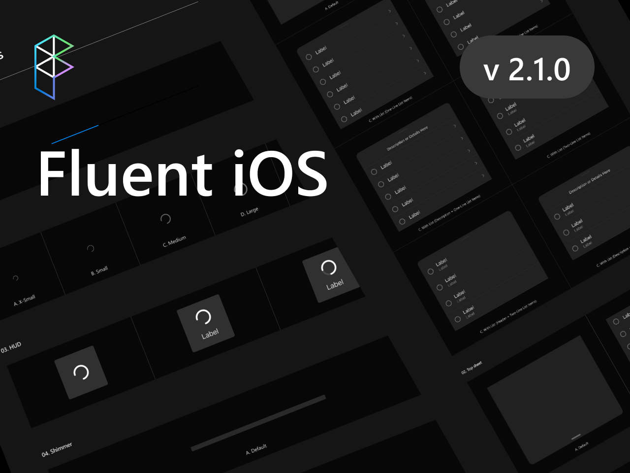 Microsoft Fluent IOS app界面设计工具包UI Kit .fig素材