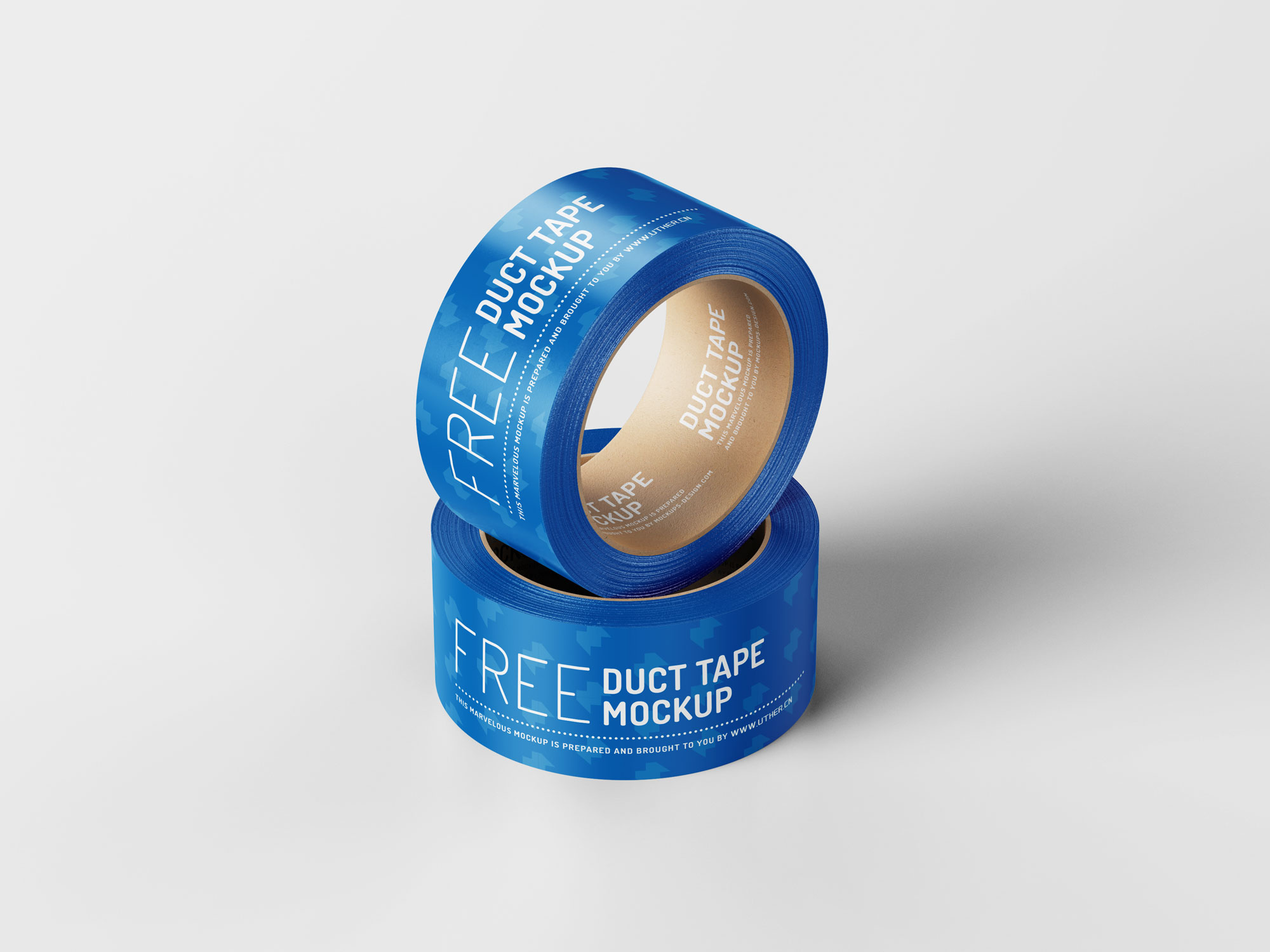 封箱带胶带品牌设计提案PSD样机模型 Duct Tape Mockup