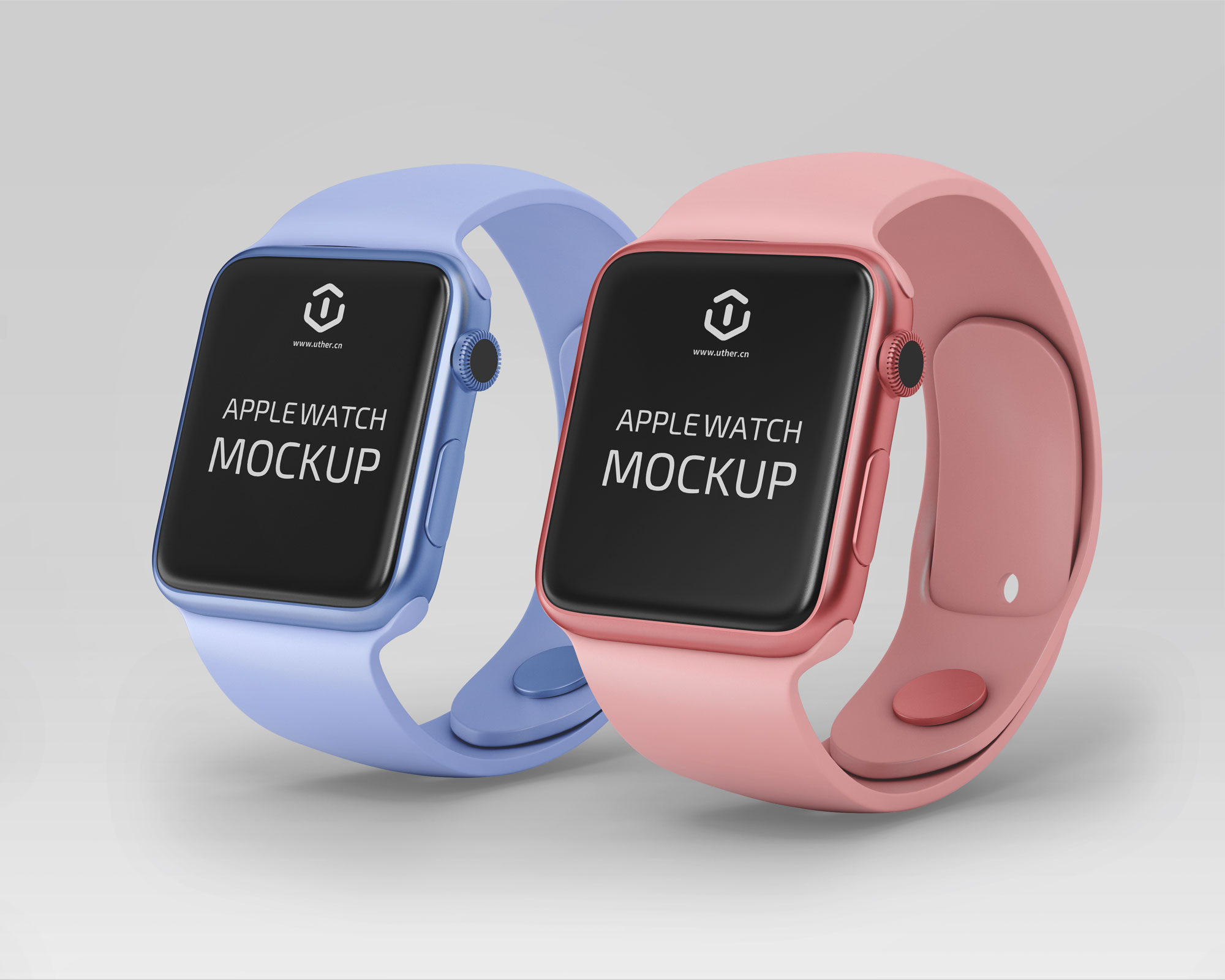 高质量苹果手表iWatch psd样机模型Apple Watch Mockup
