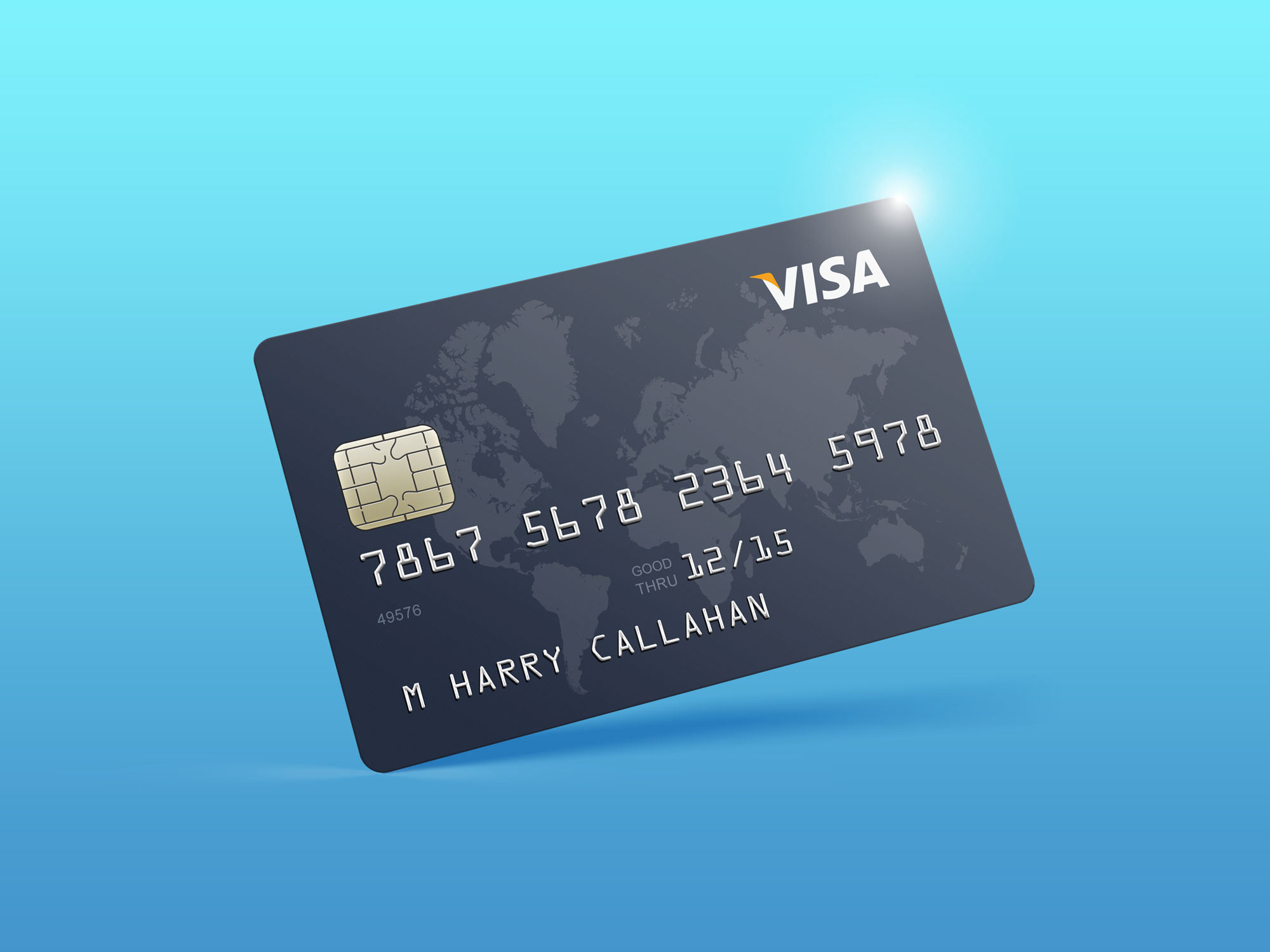 高质量银行卡信用卡psd样机模型Credit Card Mockup
