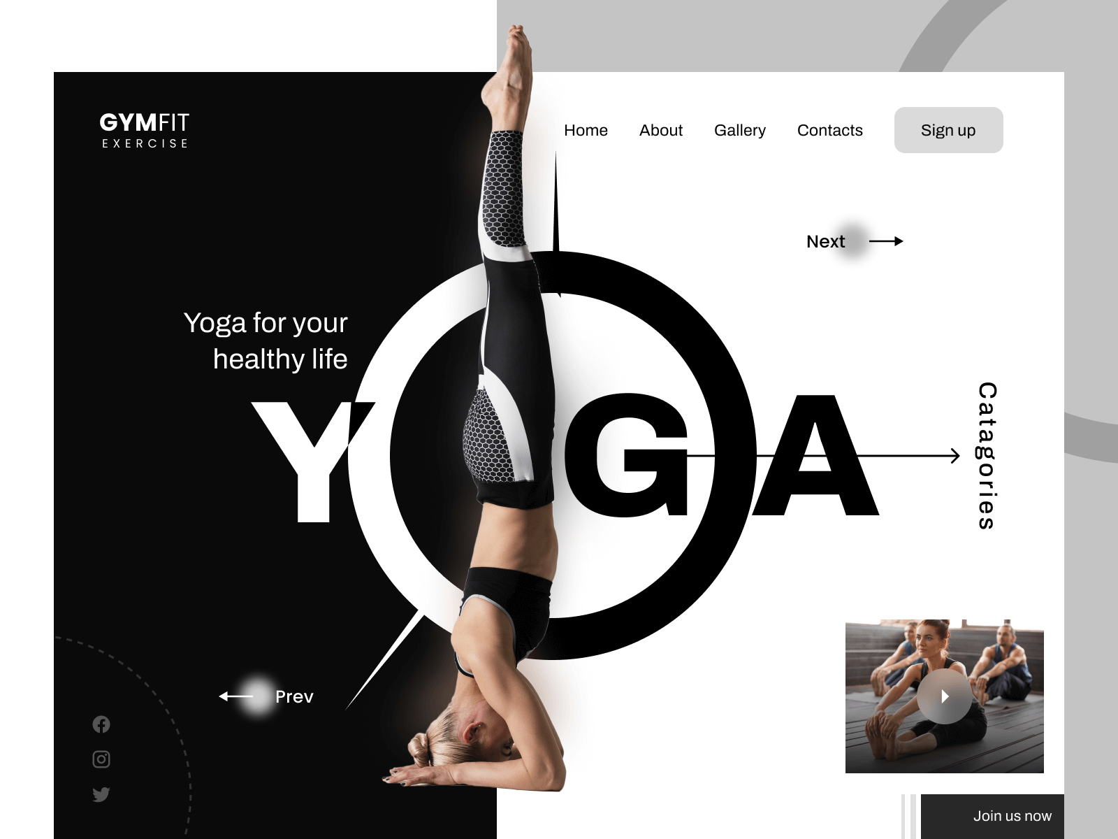 瑜伽健身首页UI界面设计 .fig .psd素材