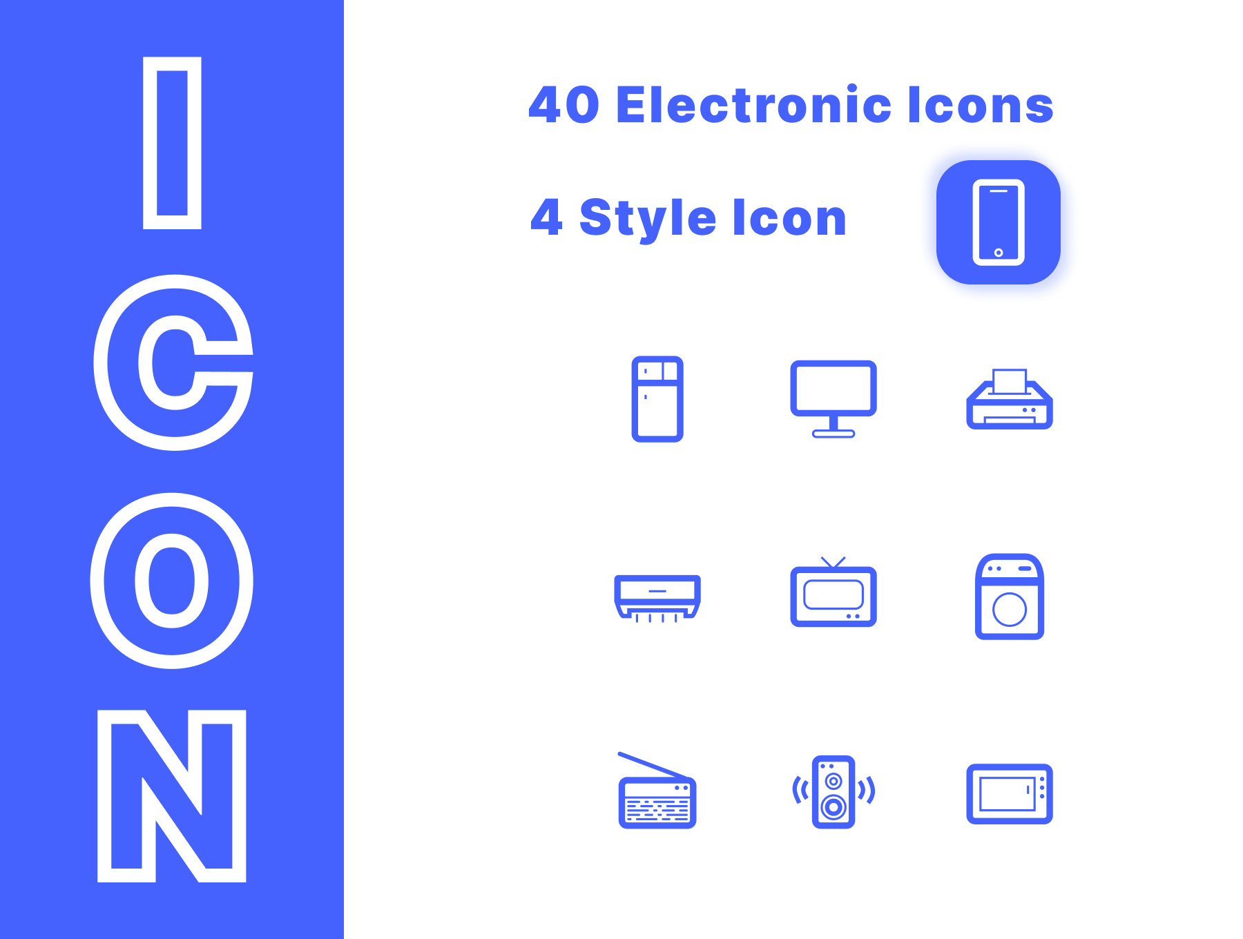 12款电子产品线性面性单色多色矢量icon图标 .svg .fig素材
