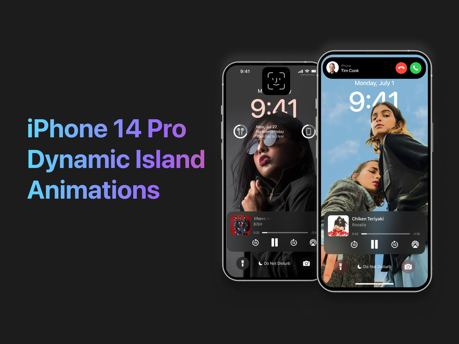 iPhone 14灵动岛动态Dynamic Island UI界面设计 .fig素材