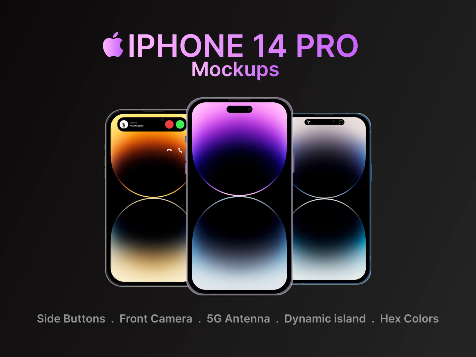Apple iphone 14 Pro样机模型mockup .fig素材
