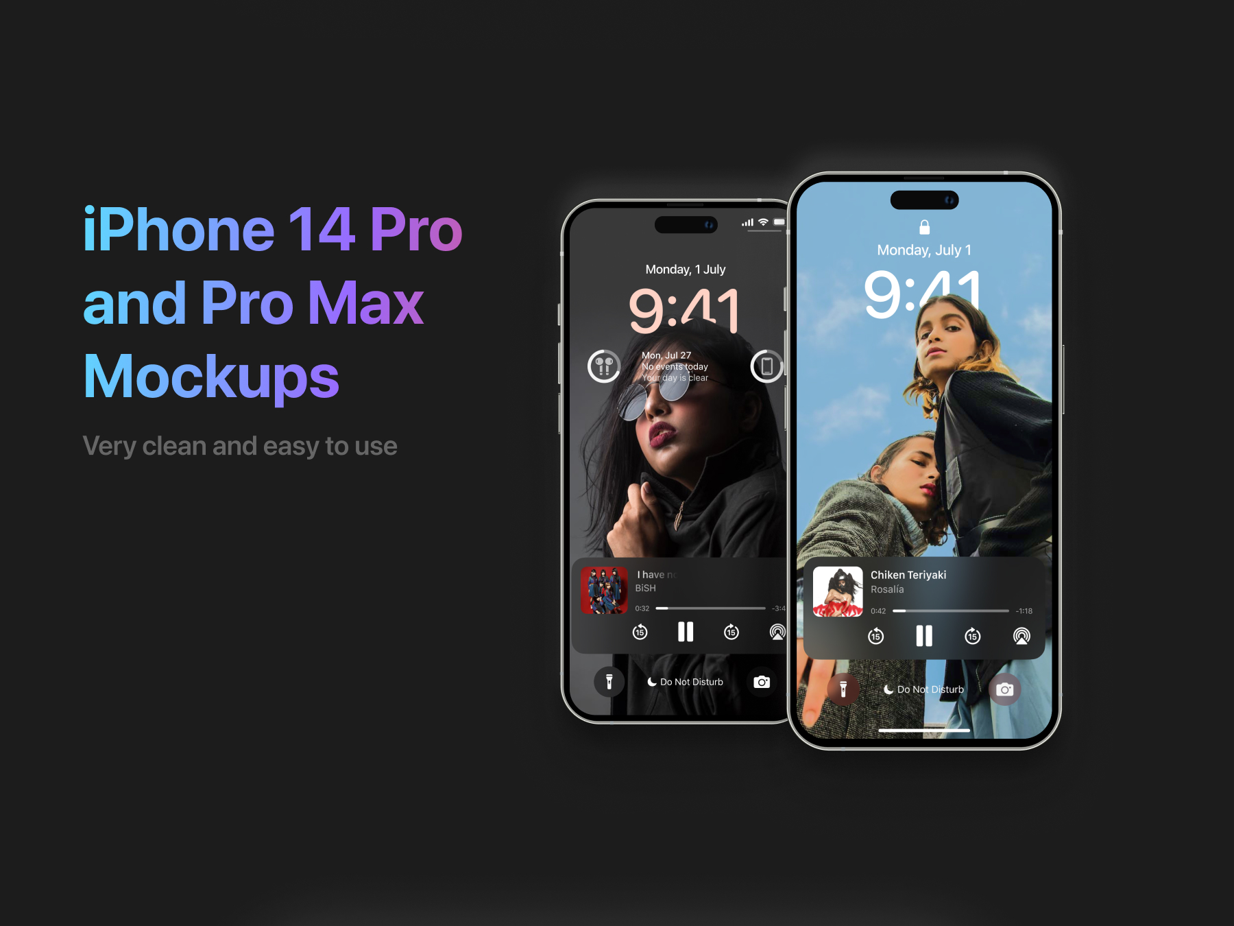 iPhone 14 Pro & iPhone 14 Pro Max样机模型Mockup .fig素材
