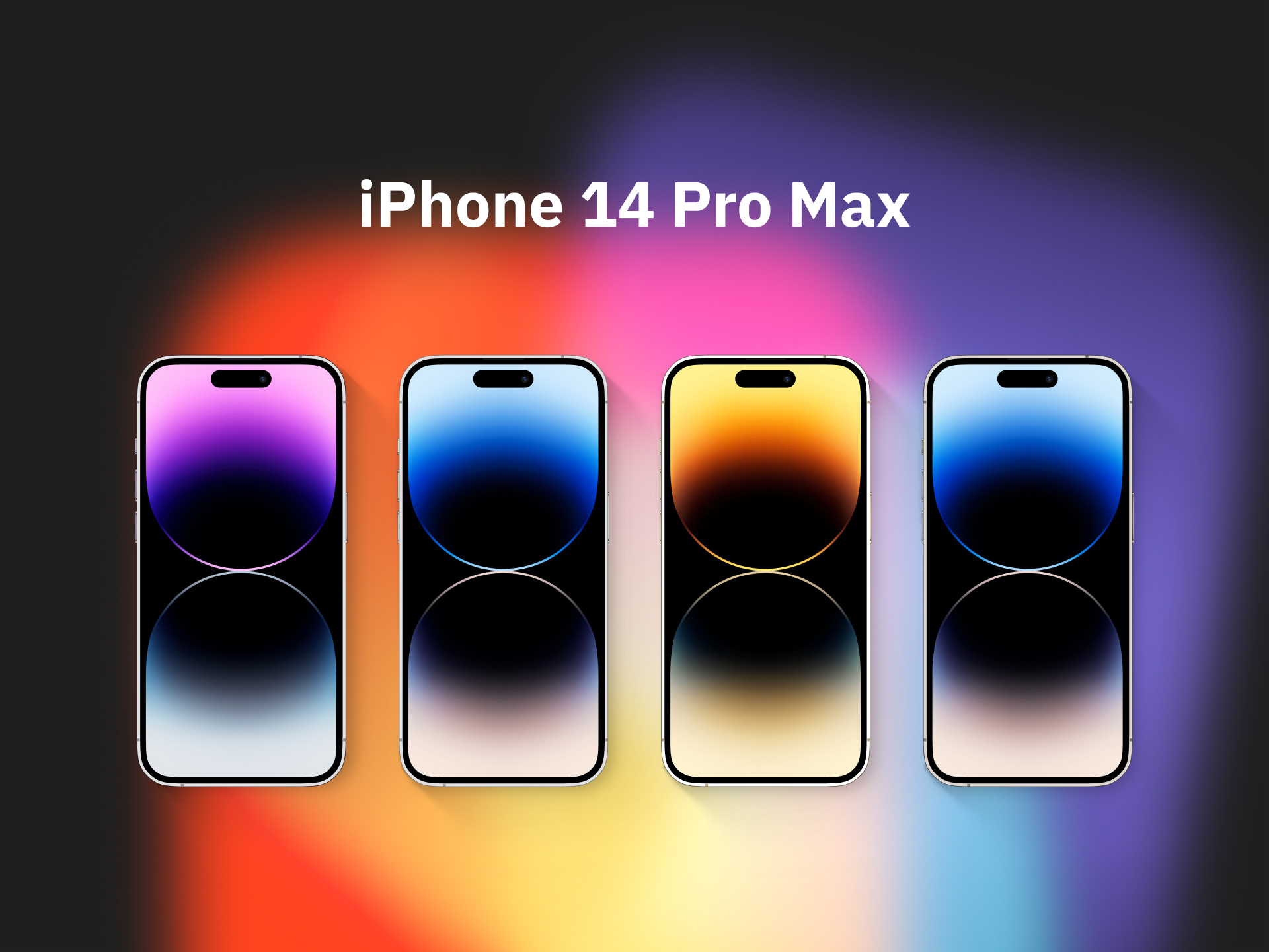 9款正面iPhone 14 Pro Max样机模型Mockup .fig素材